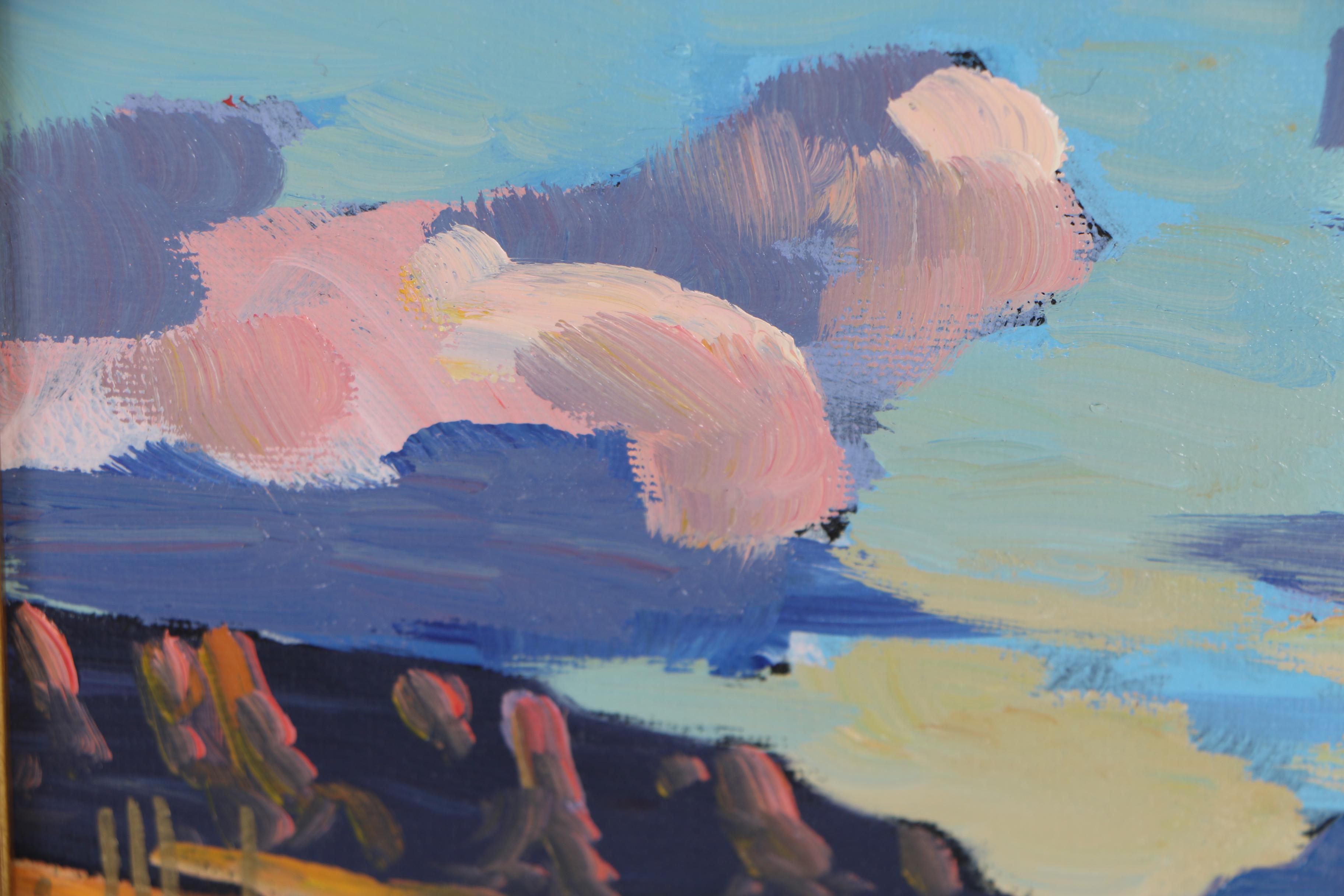 William Hawkins Abstract Landscape Oil Painting