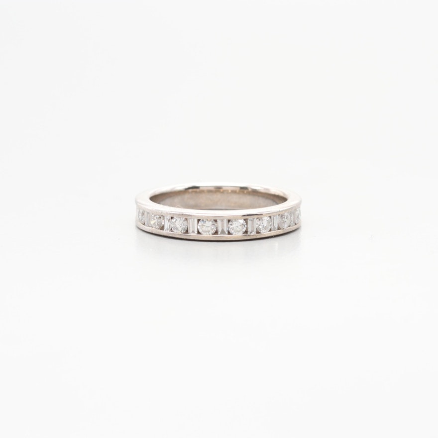 14K White Gold Diamond Ring