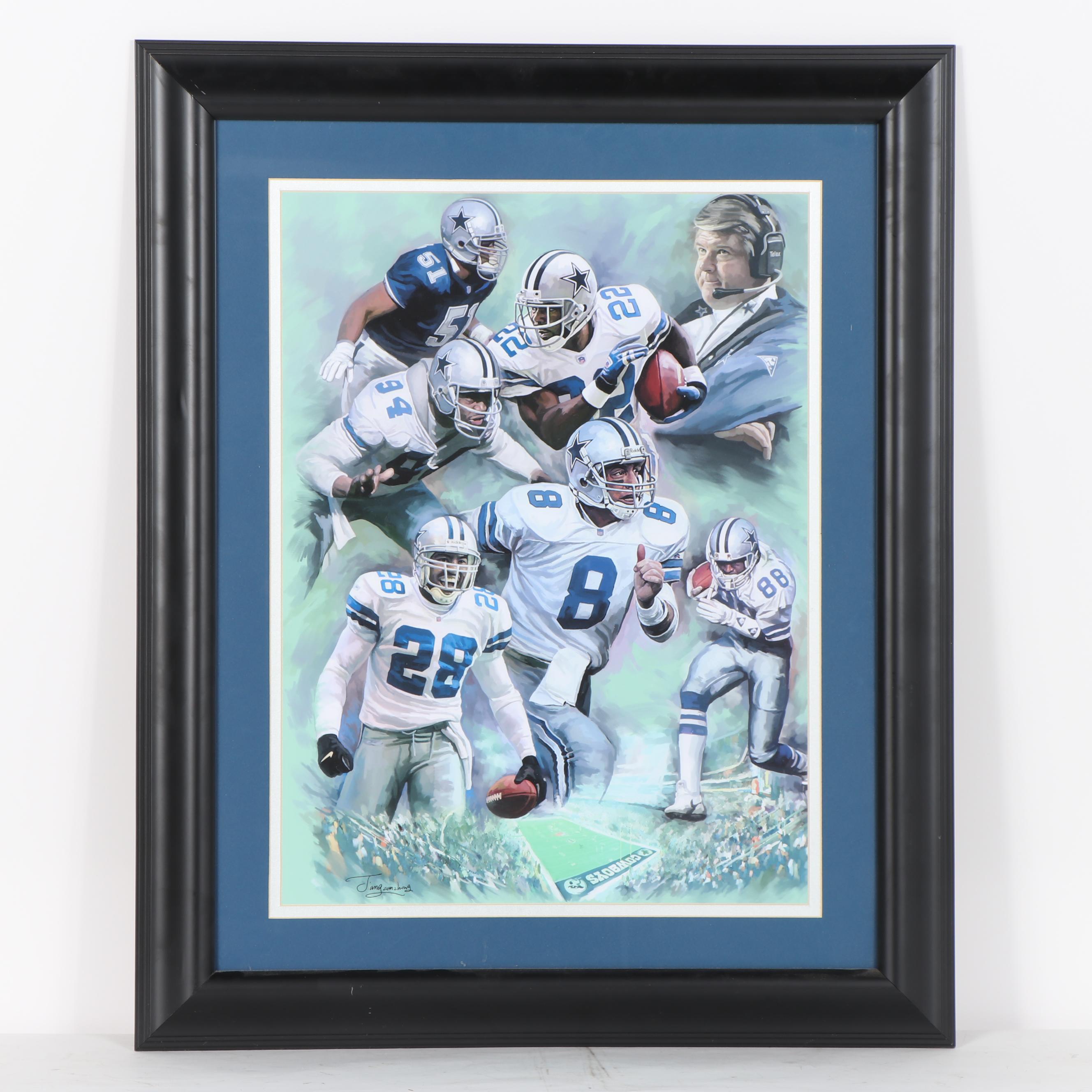 Jiang Zunzhong Giclée "Cowboys Legends"