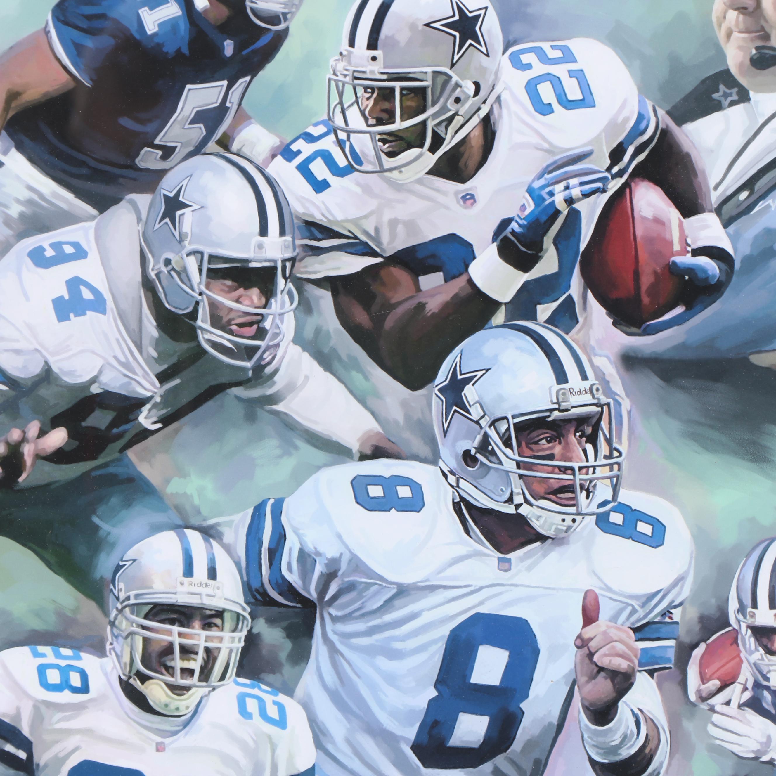 Jiang Zunzhong Giclée "Cowboys Legends"