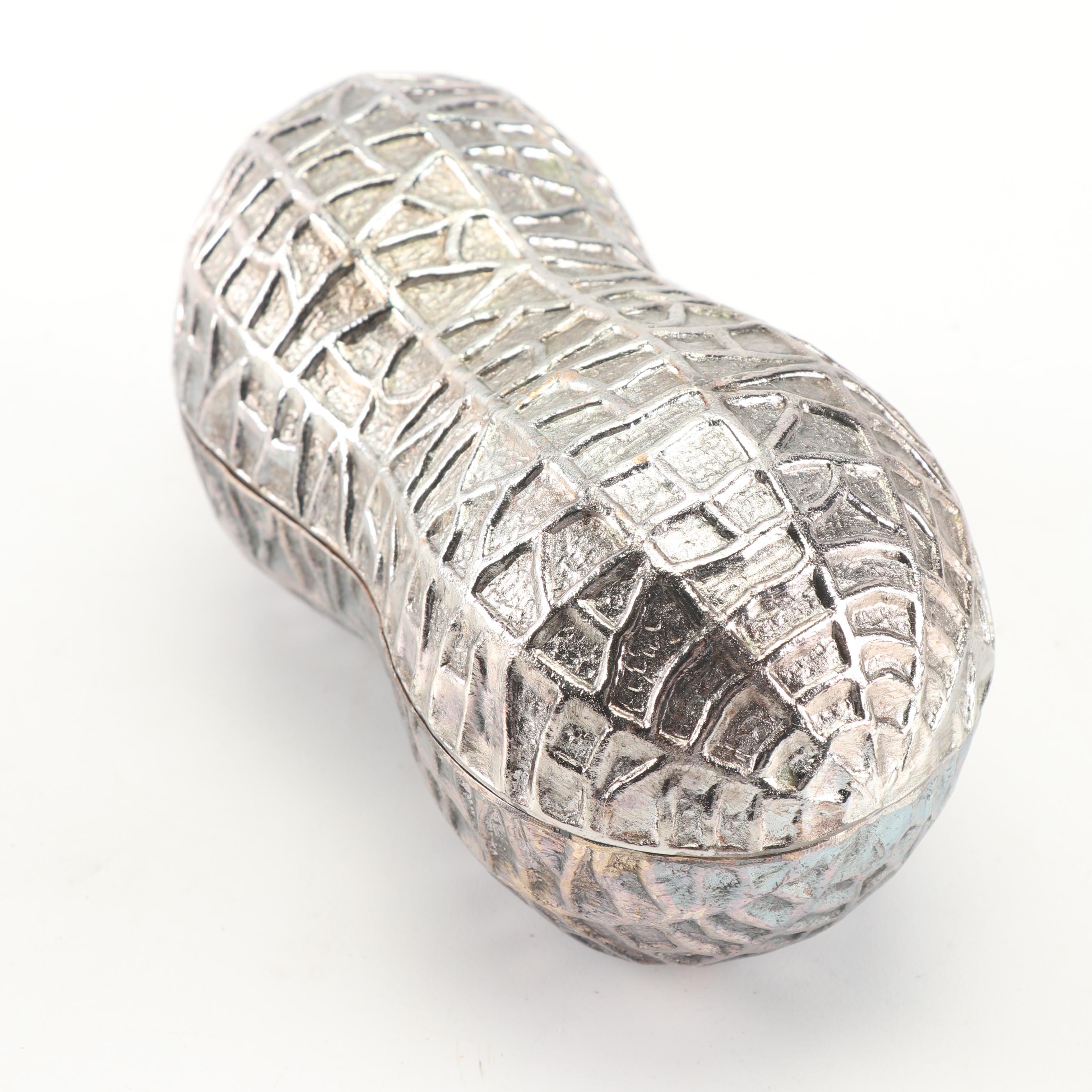 F.B. Rogers Silver Co. "Peanut" Silver Plate Trinket Box