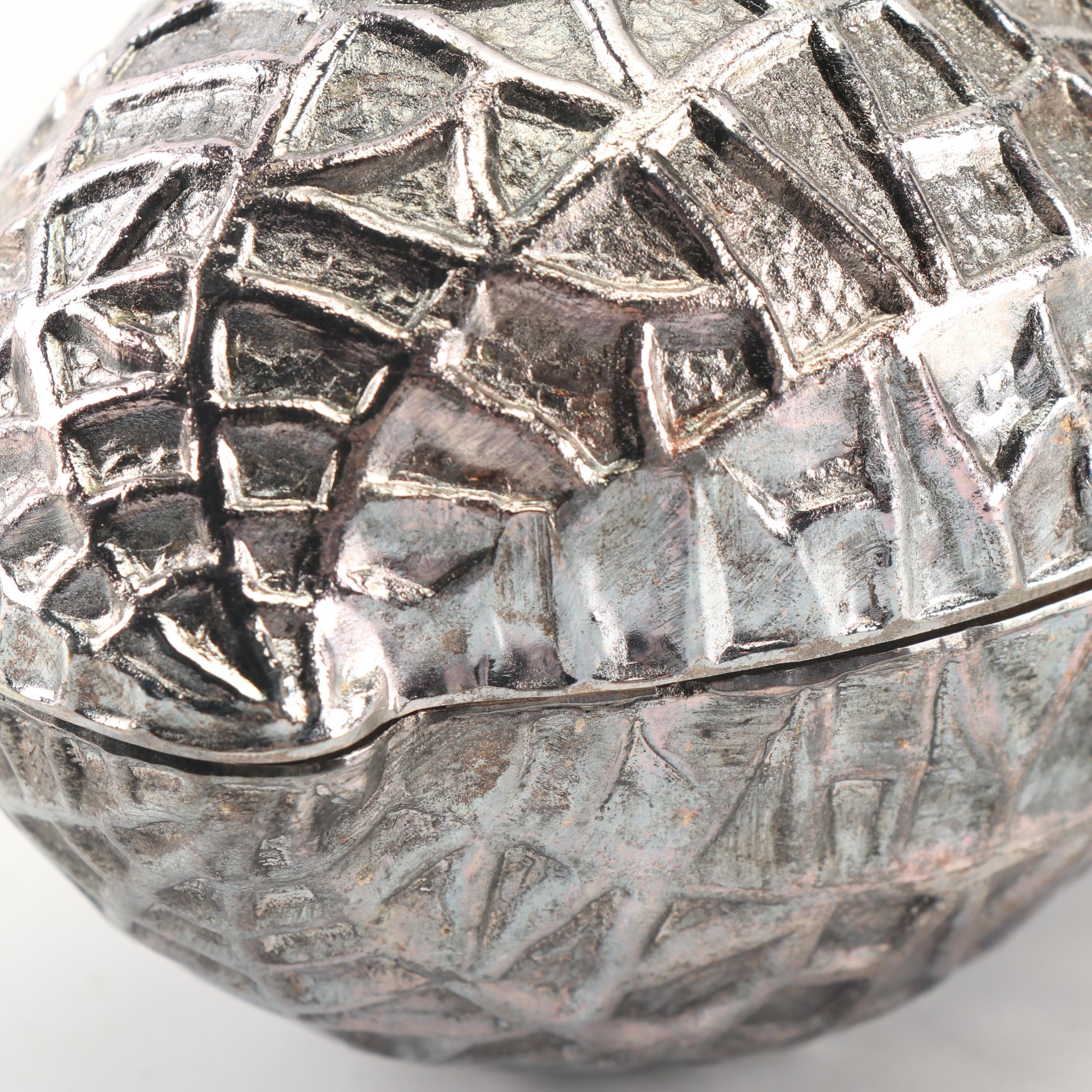 F.B. Rogers Silver Co. "Peanut" Silver Plate Trinket Box