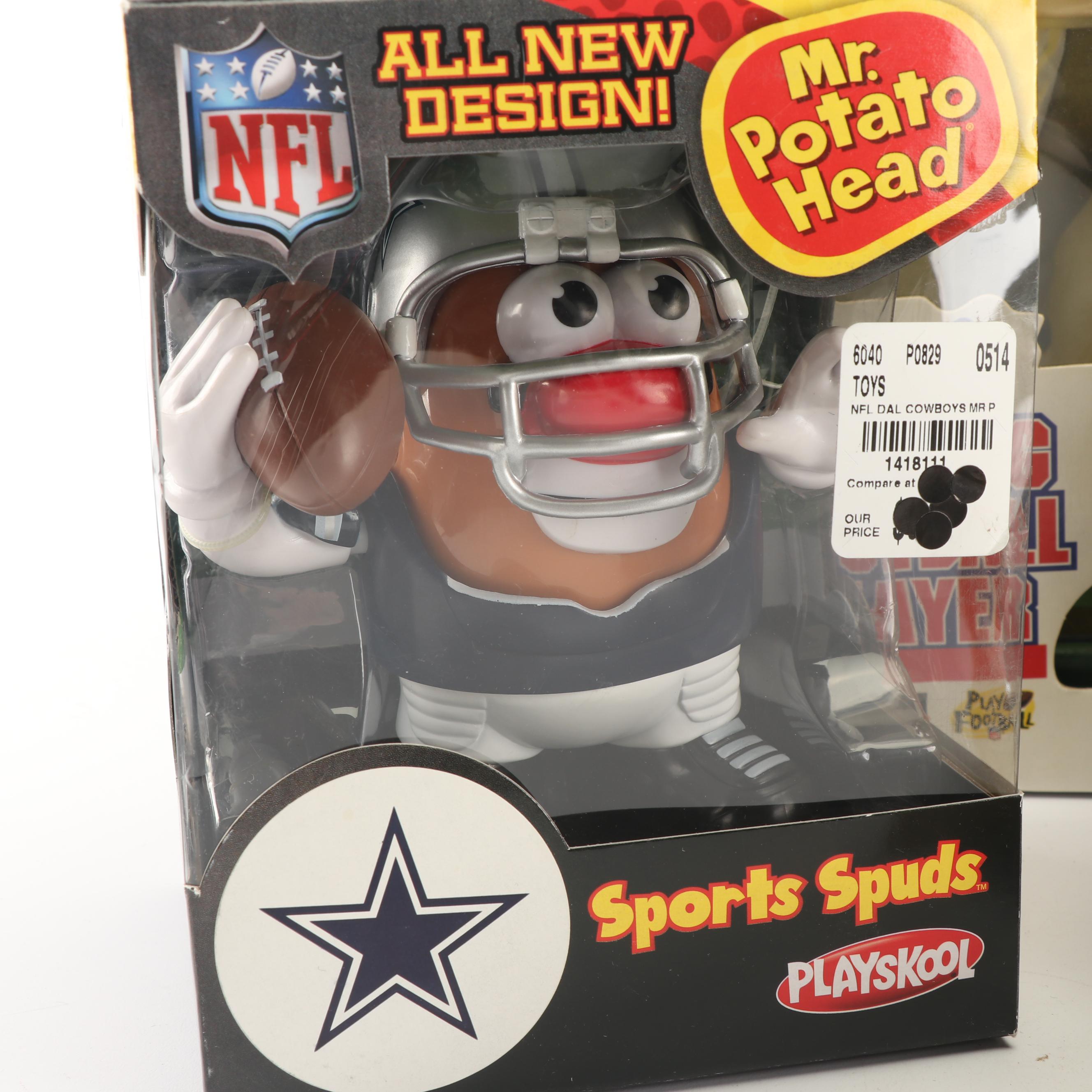 Dallas Cowboys Theme Plush Toys, Mr. Potato Head and Troy Aikman Figure