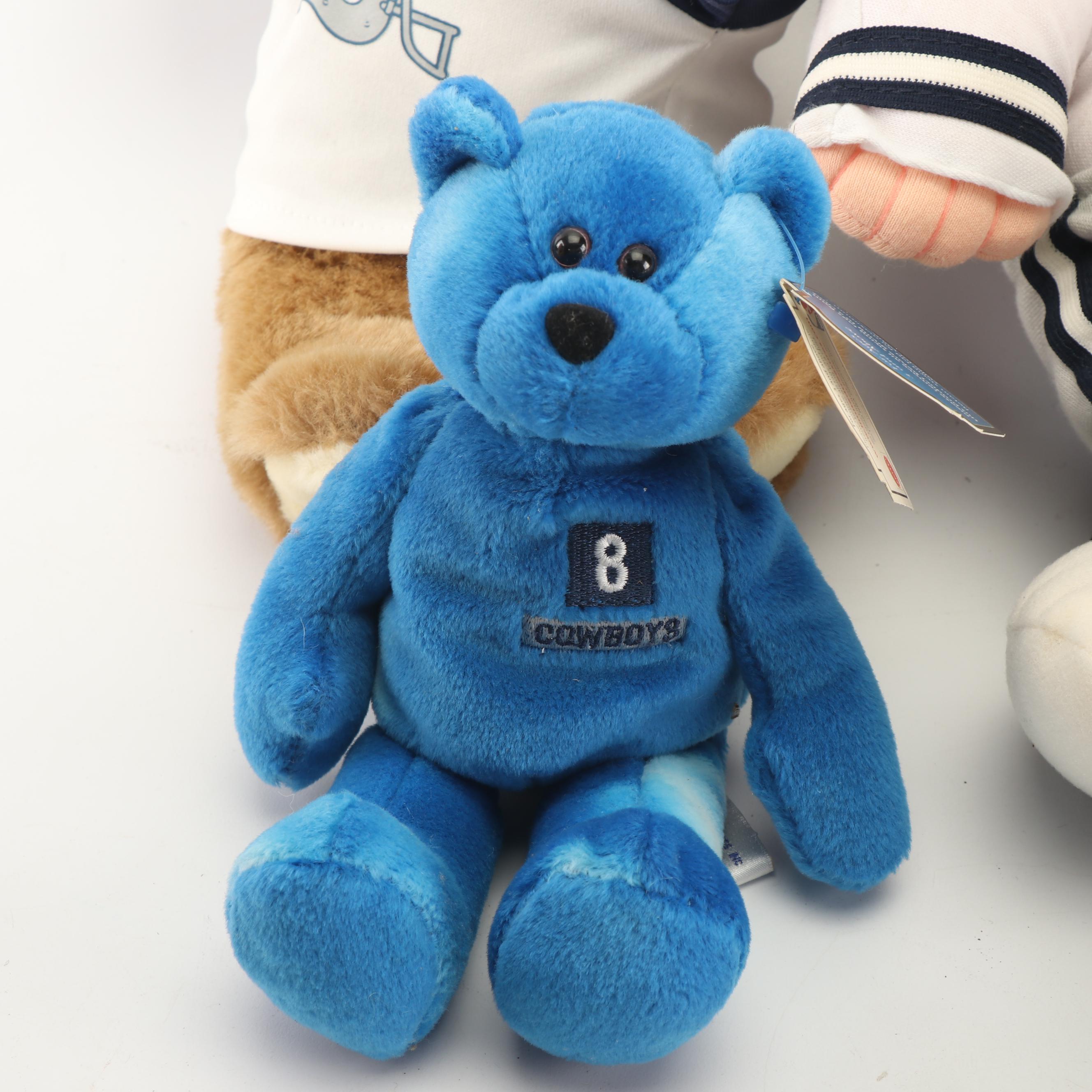 Dallas Cowboys Theme Plush Toys, Mr. Potato Head and Troy Aikman Figure