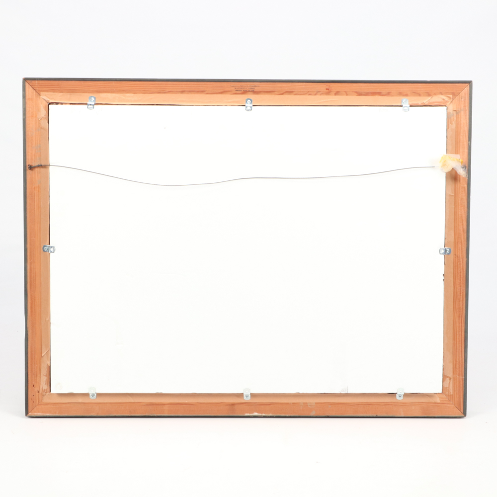 Eudora Hereford 1895 Oil Painting of Mother and Child in Landscape