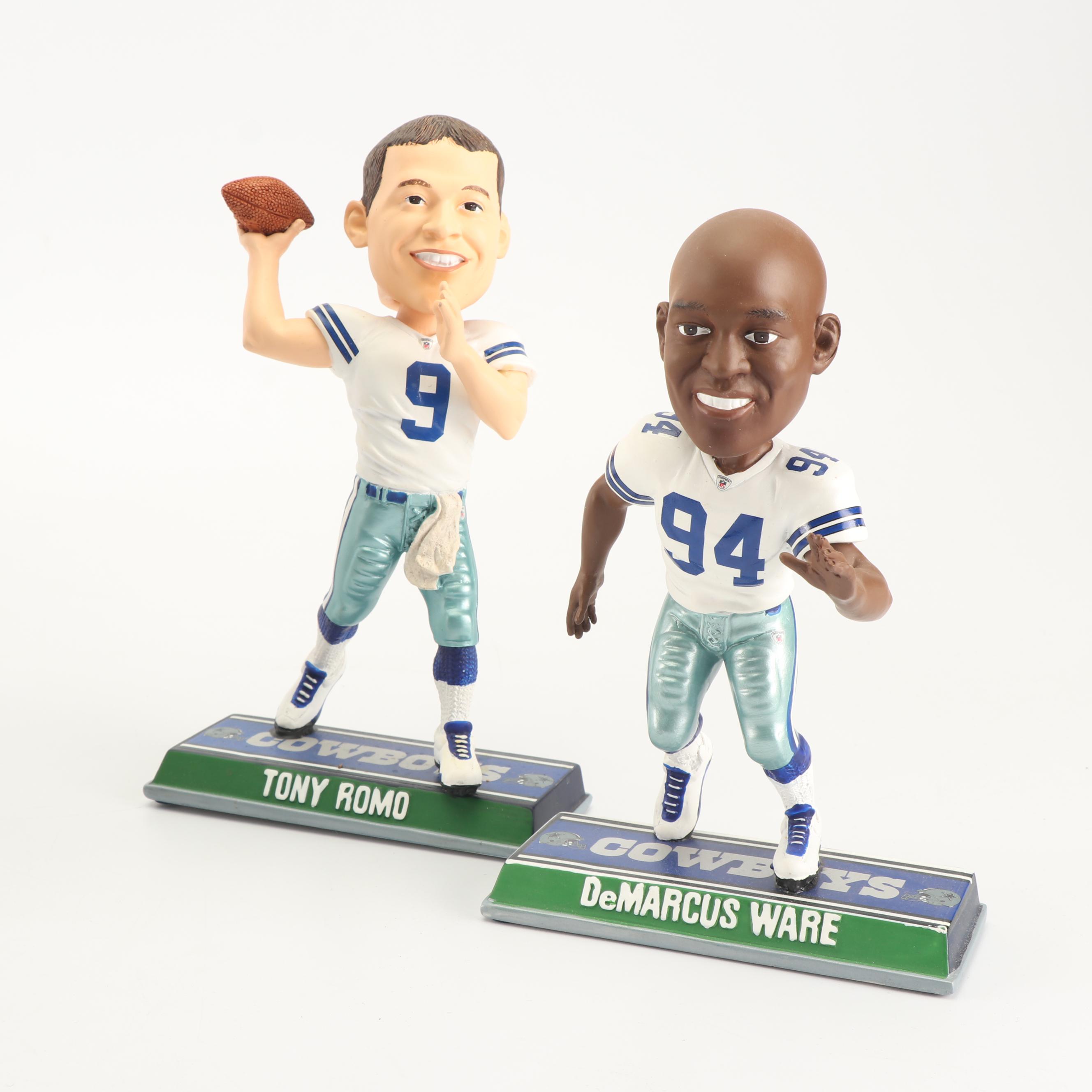 Dallas Cowboys Bobbleheads Including Tony Romo and Jason Witten