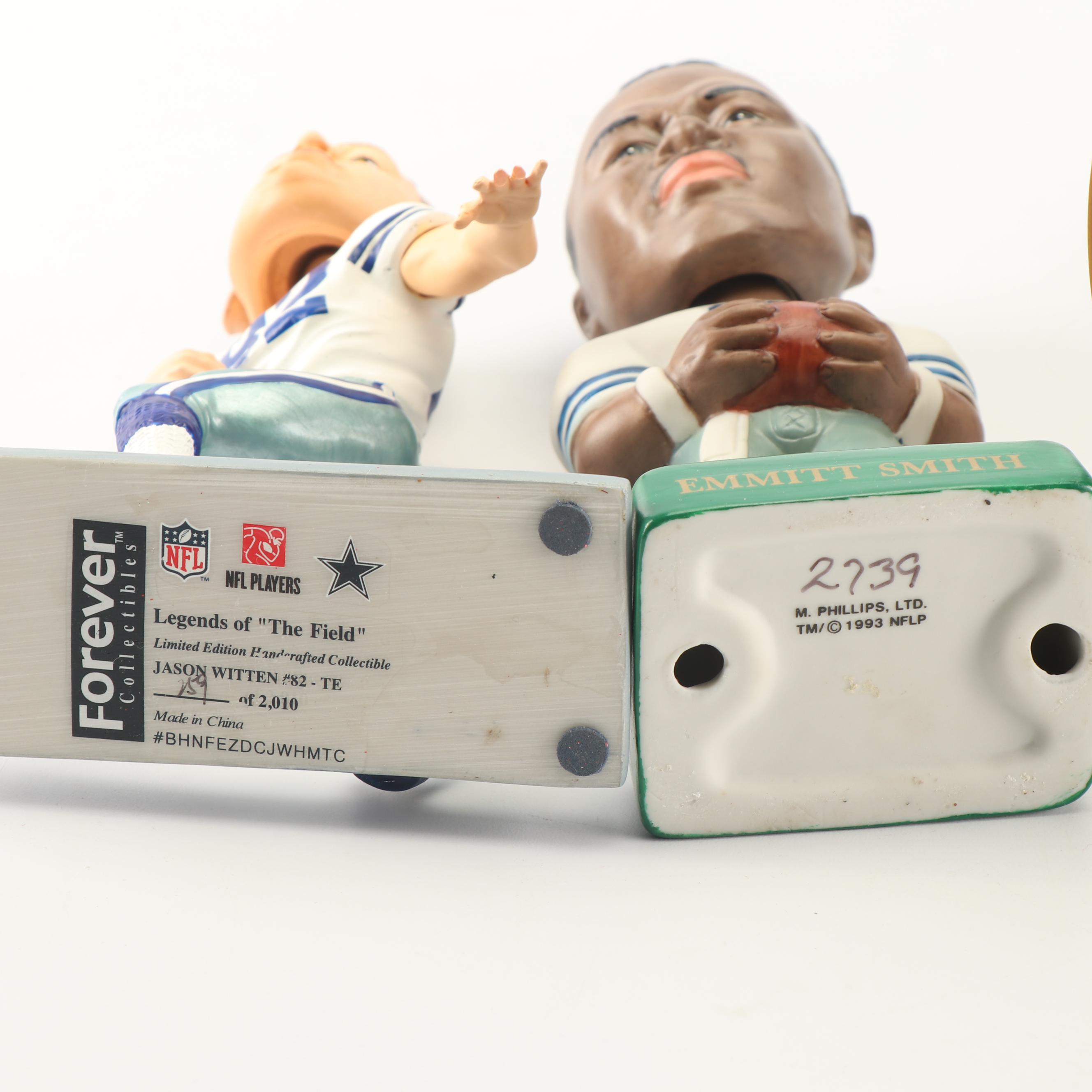 Dallas Cowboys Bobbleheads Including Tony Romo and Jason Witten