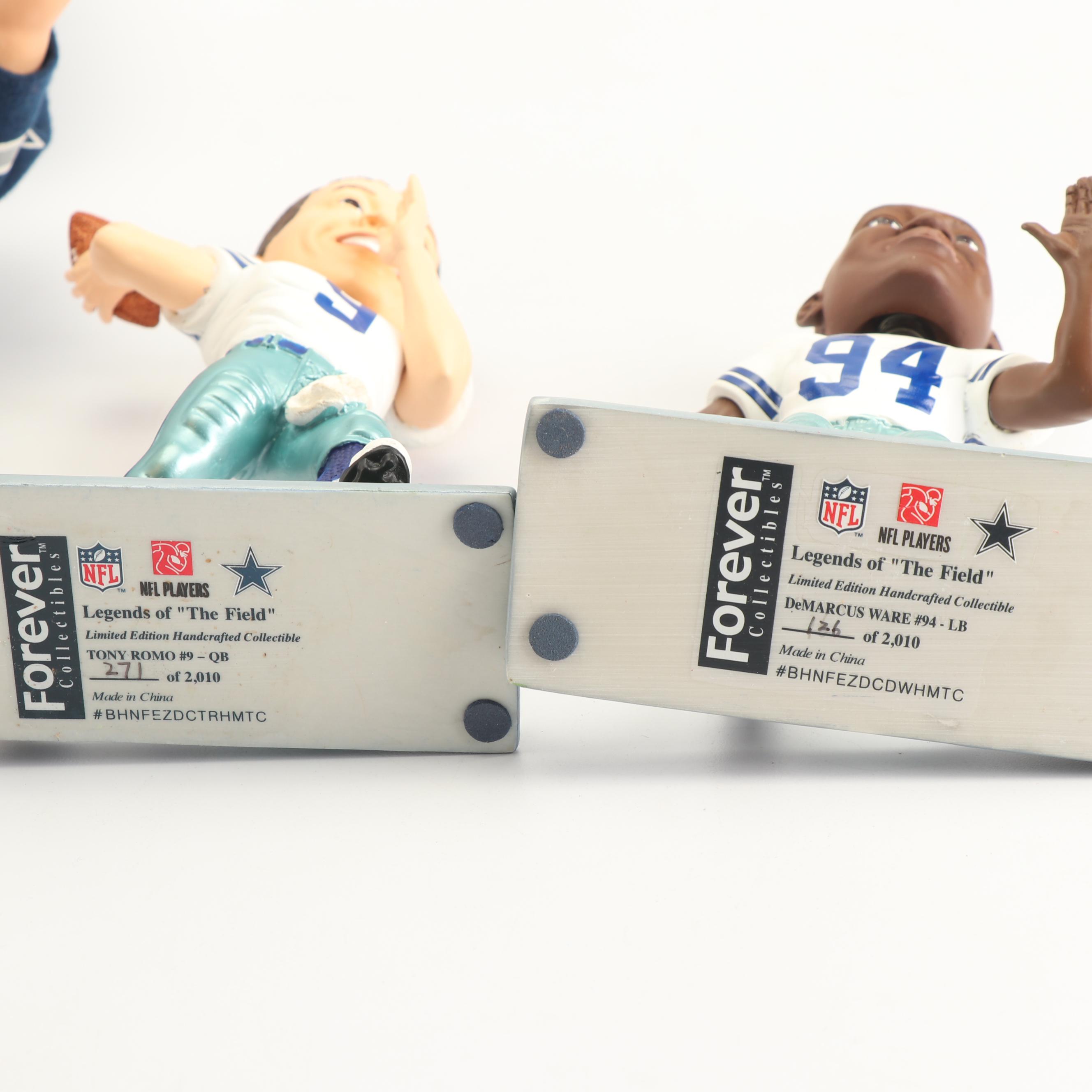 Dallas Cowboys Bobbleheads Including Tony Romo and Jason Witten