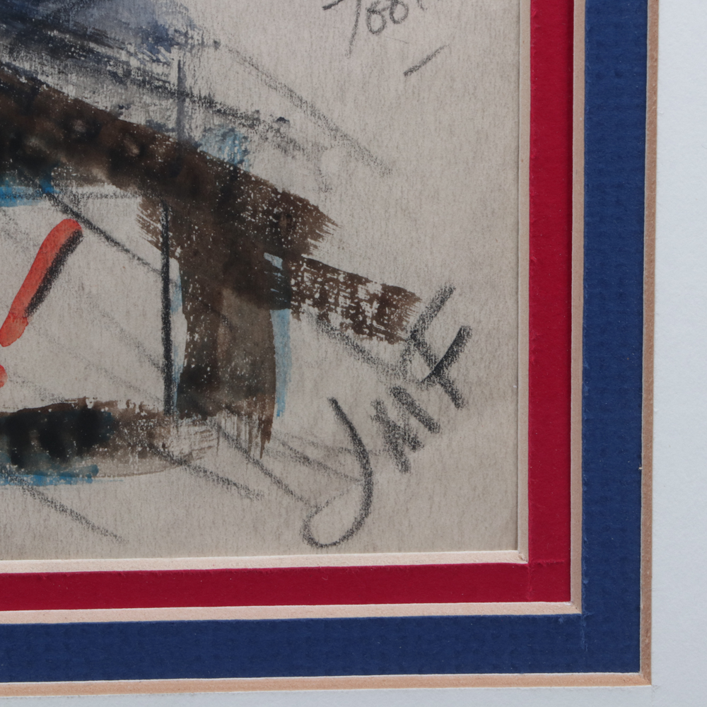 James Montgomery Flagg Watercolor Uncle Sam Sketch "Uncle Sam - Alert"