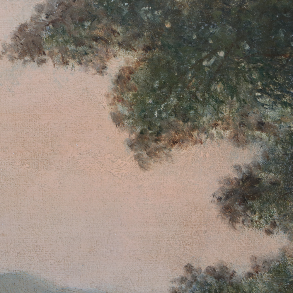 Charles Wilson Knapp Hudson River School Style Oil Painting