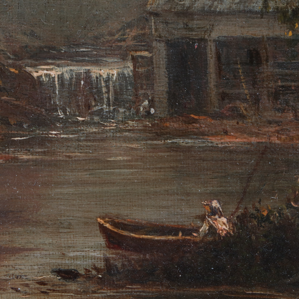 Charles Wilson Knapp Hudson River School Style Oil Painting