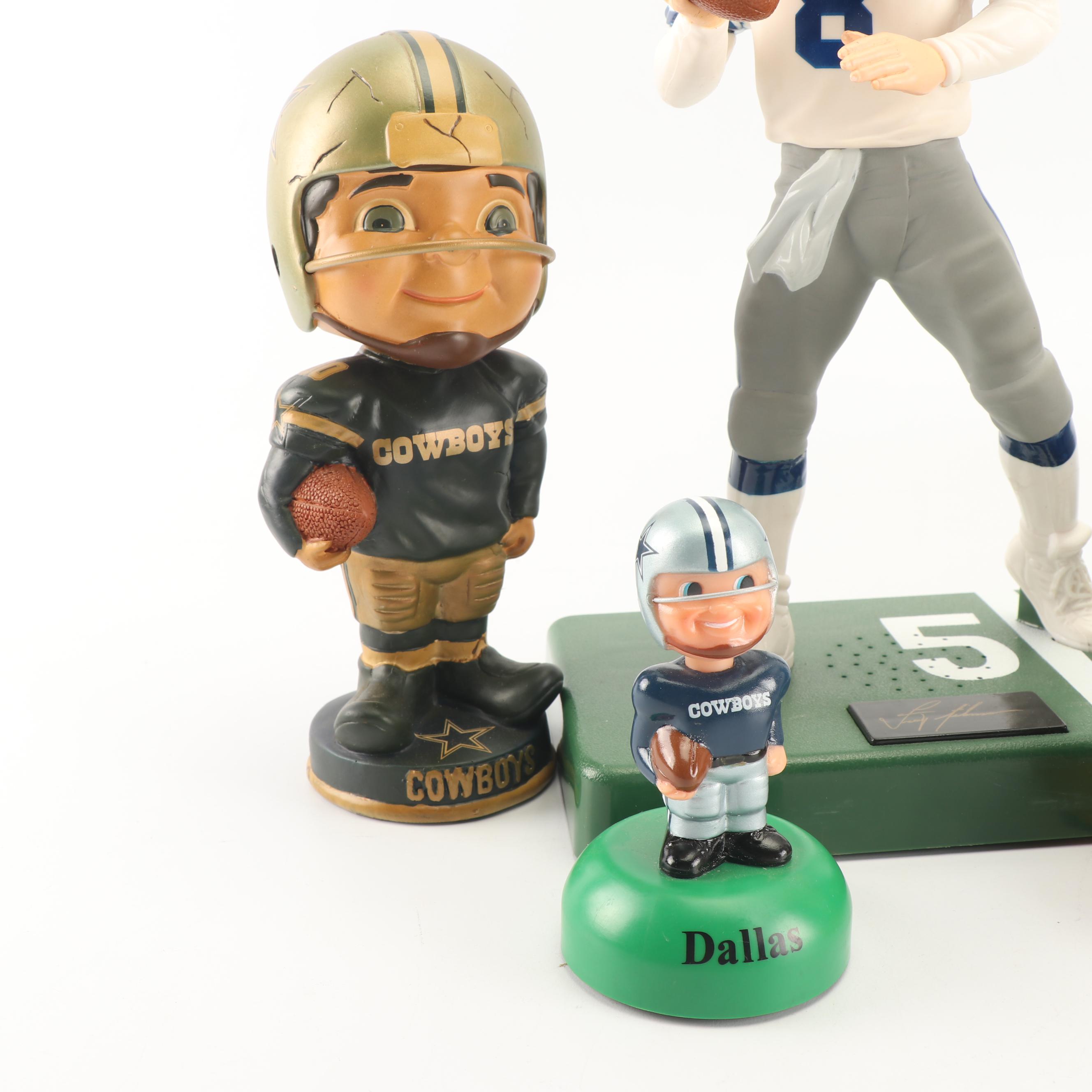 Dallas Cowboy's Bobbleheads and Figurines Including Emmitt Smith