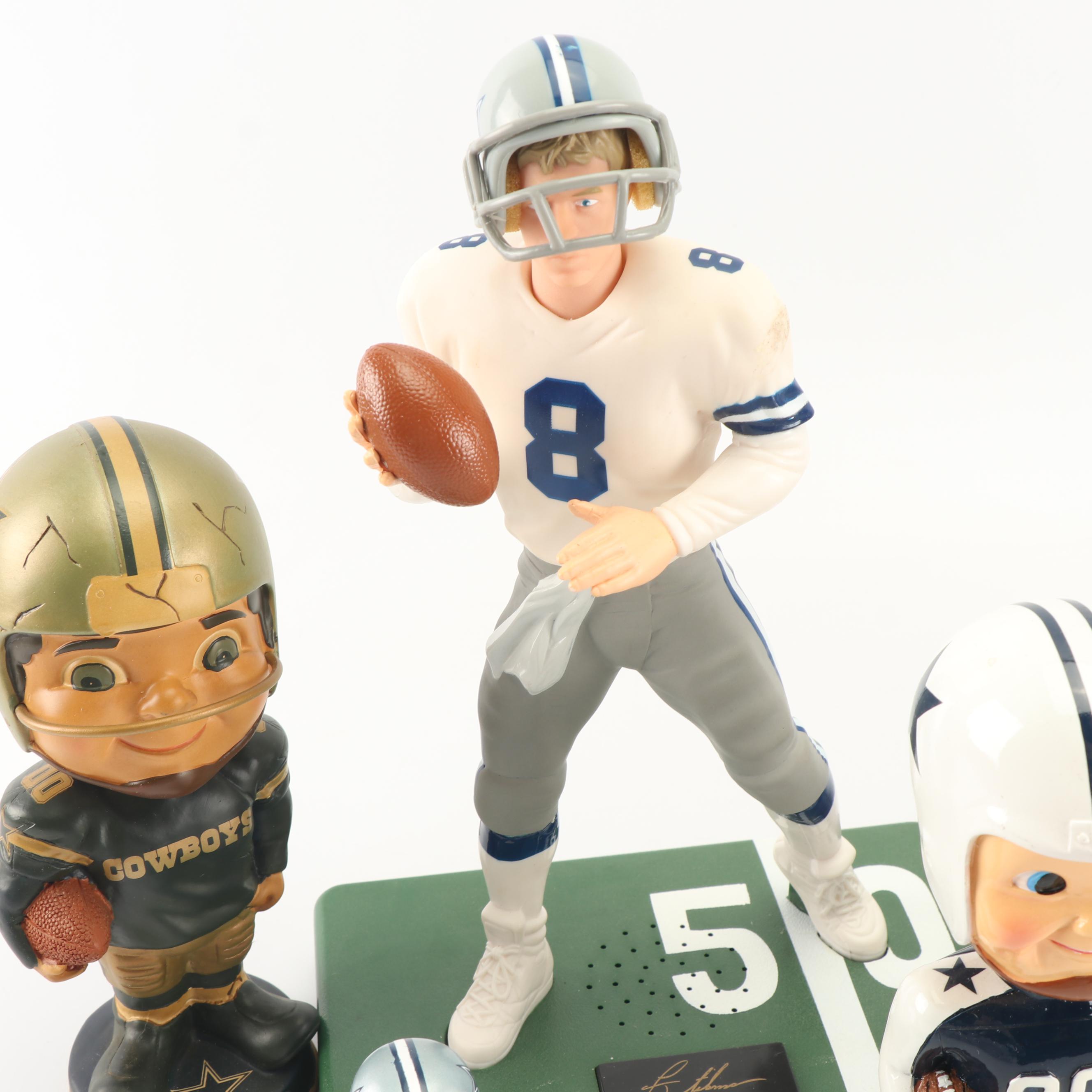 Dallas Cowboy's Bobbleheads and Figurines Including Emmitt Smith