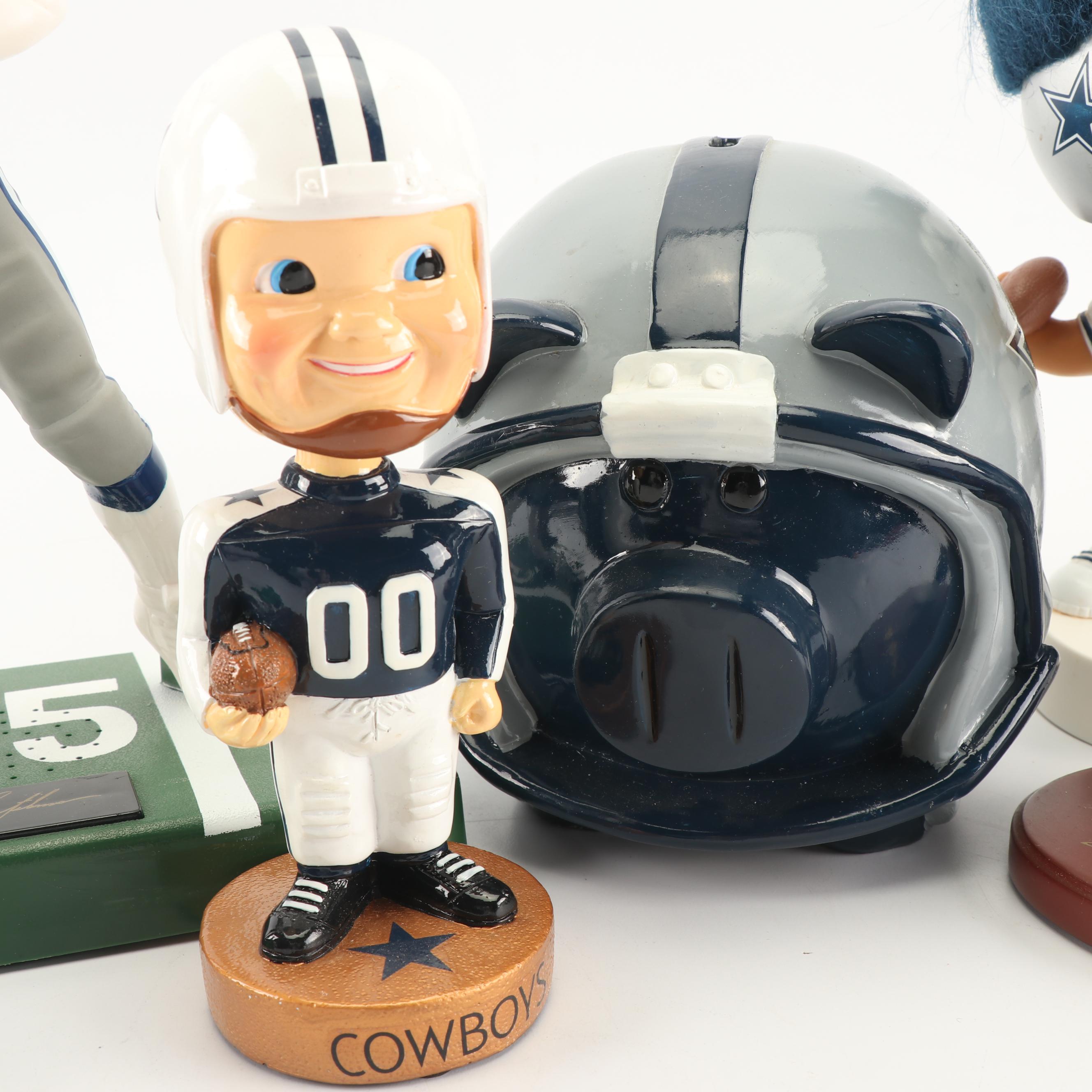 Dallas Cowboy's Bobbleheads and Figurines Including Emmitt Smith