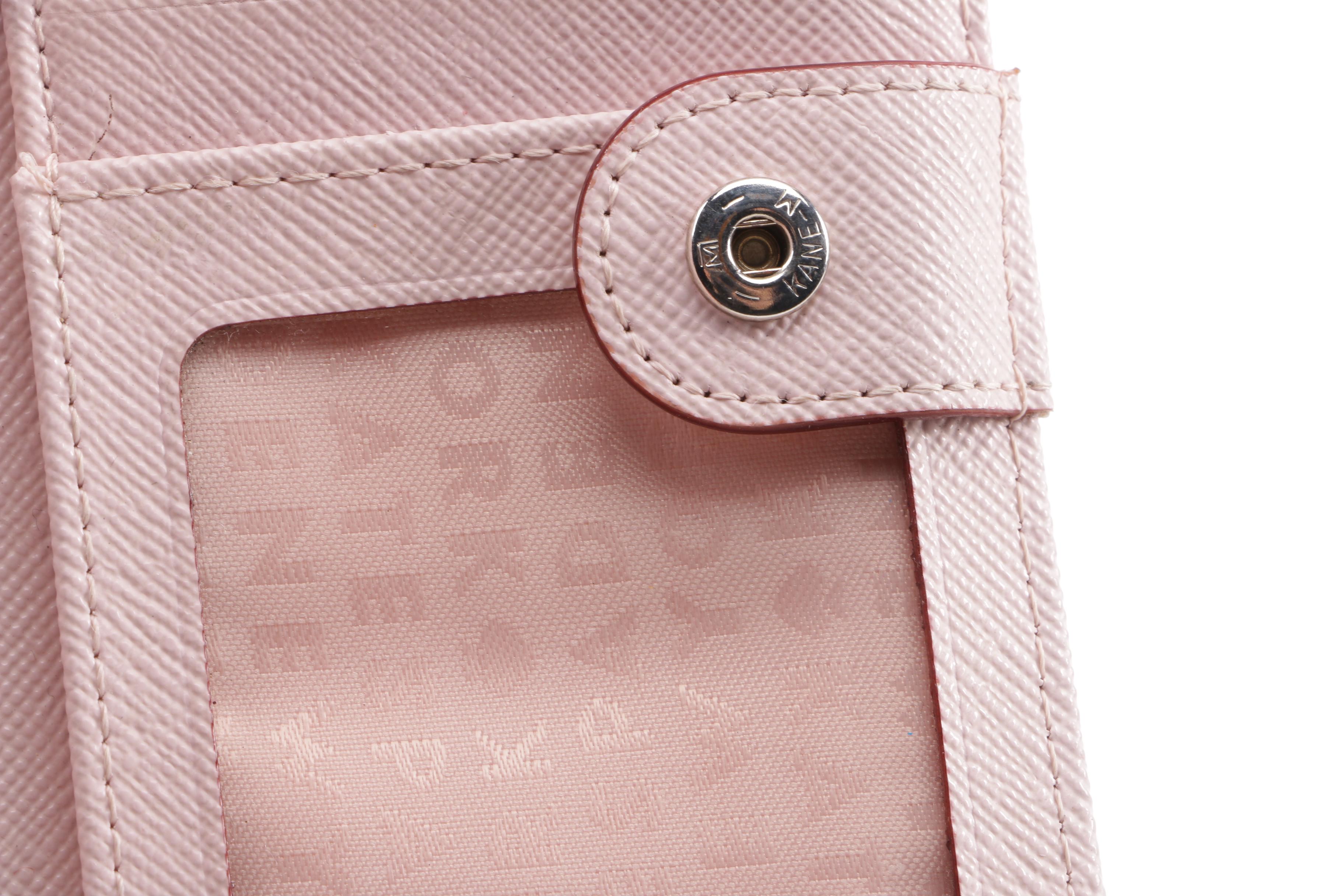 Kate Spade New York Haven Lane Stacy Wallet in Glitter Dot Pink Coated Canvas