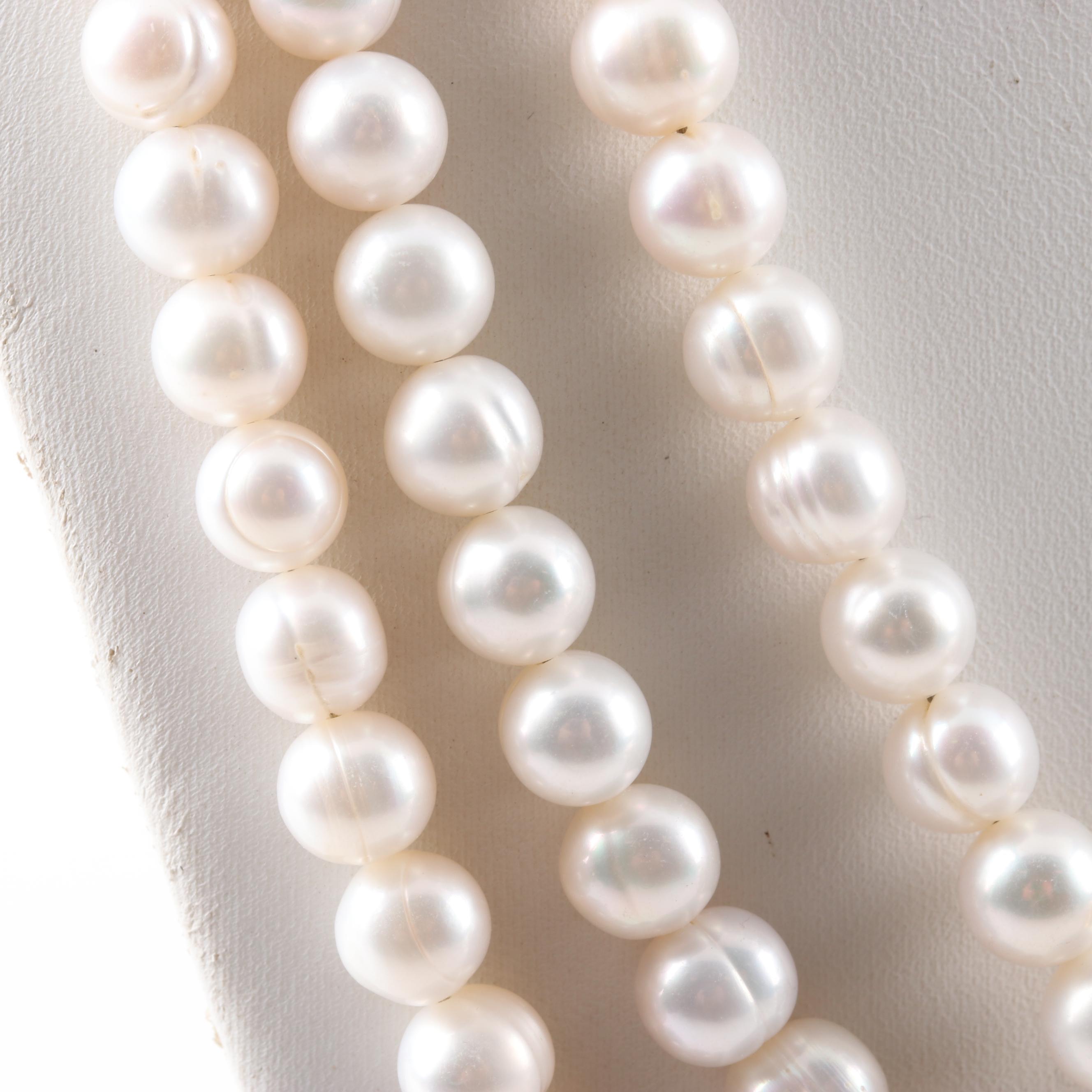 Gold Wash Over Sterling Freshwater Pearl, 15.65 CTW Garnet and Ruby Necklace