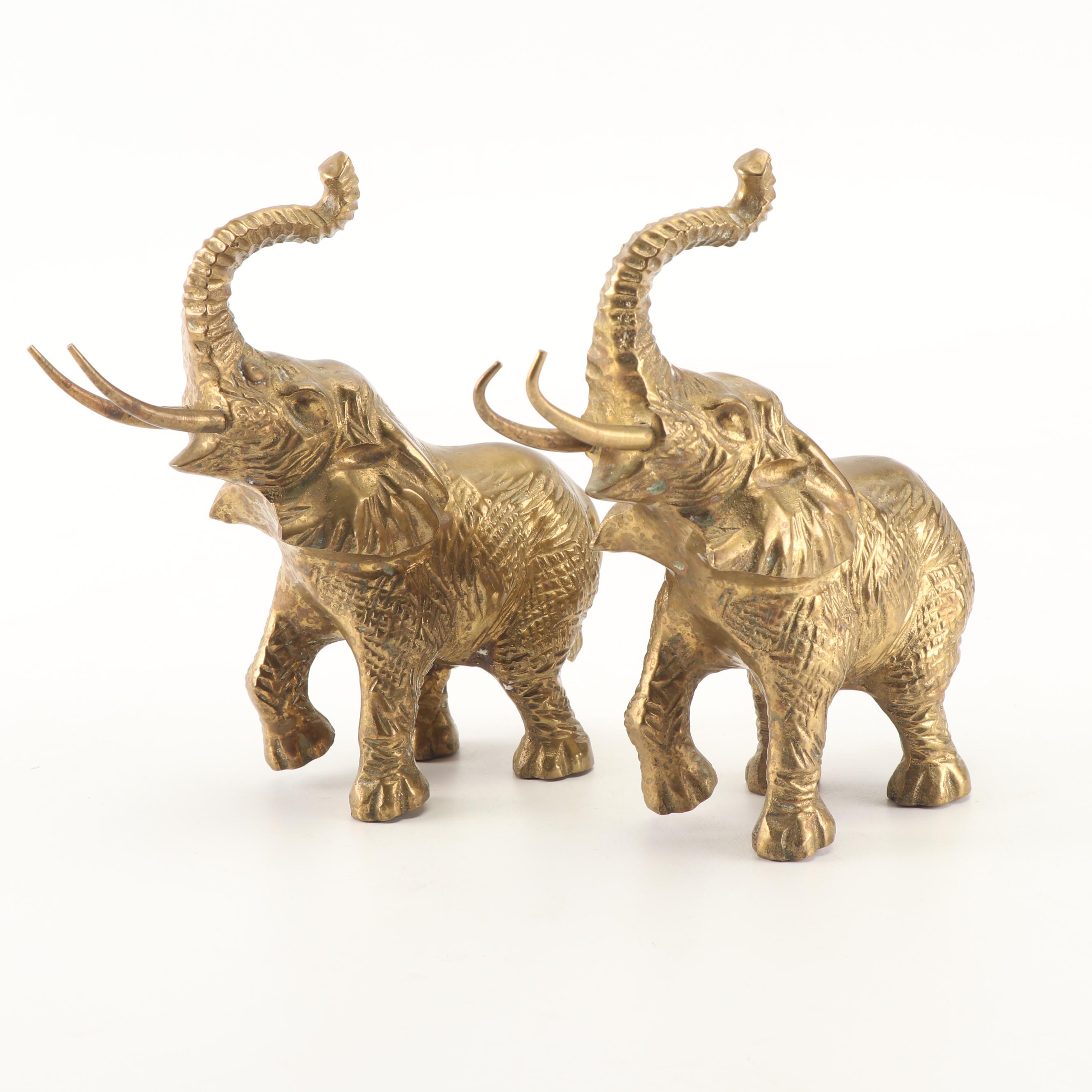 Brass Elephant Figurines