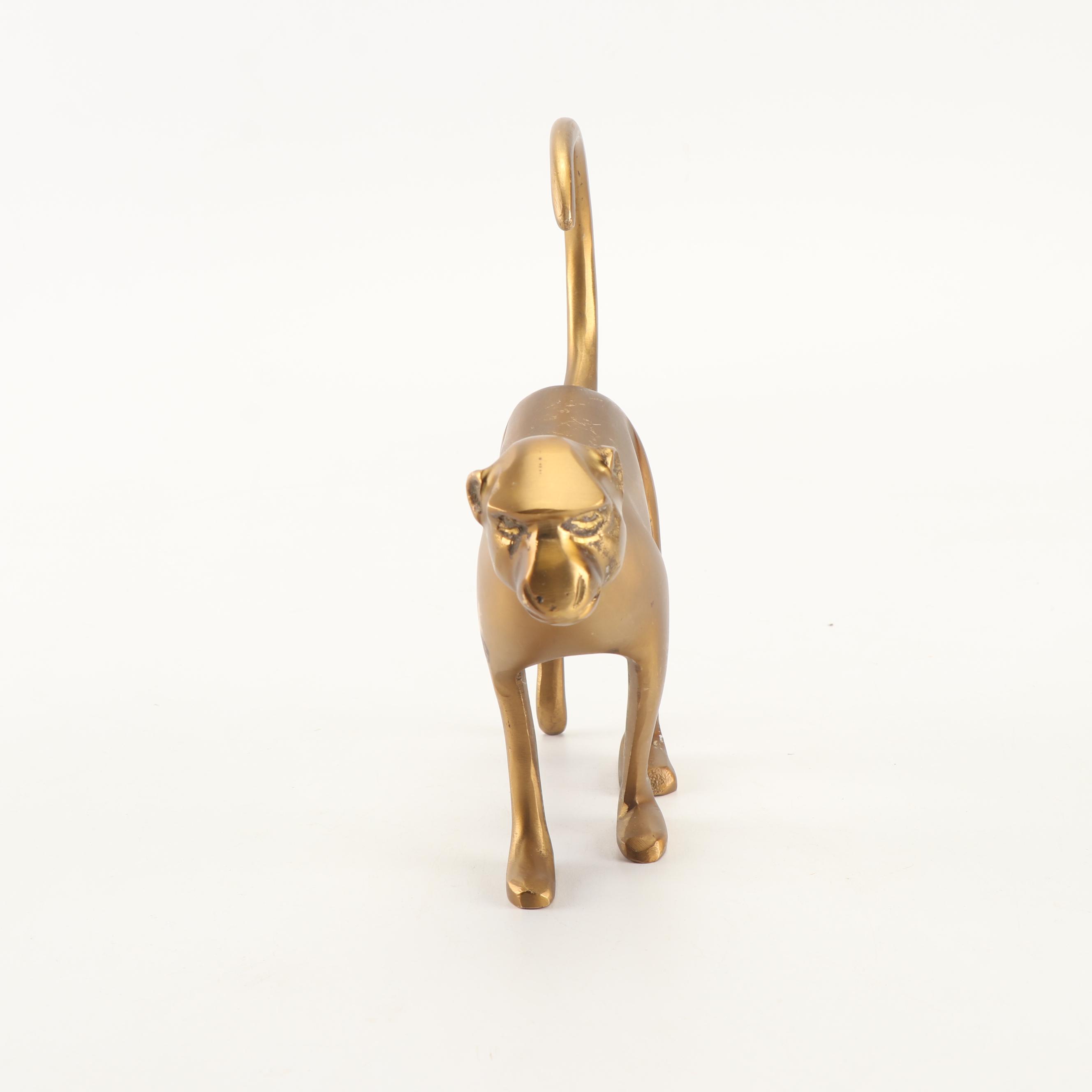 Williams Sonoma Brass "Walking Monkey" Sculpture