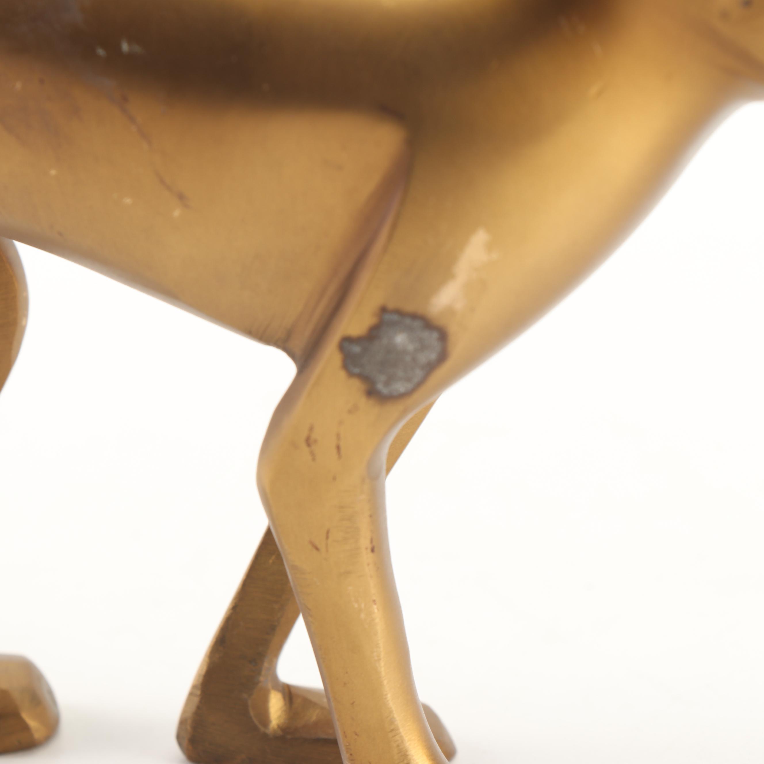 Williams Sonoma Brass "Walking Monkey" Sculpture