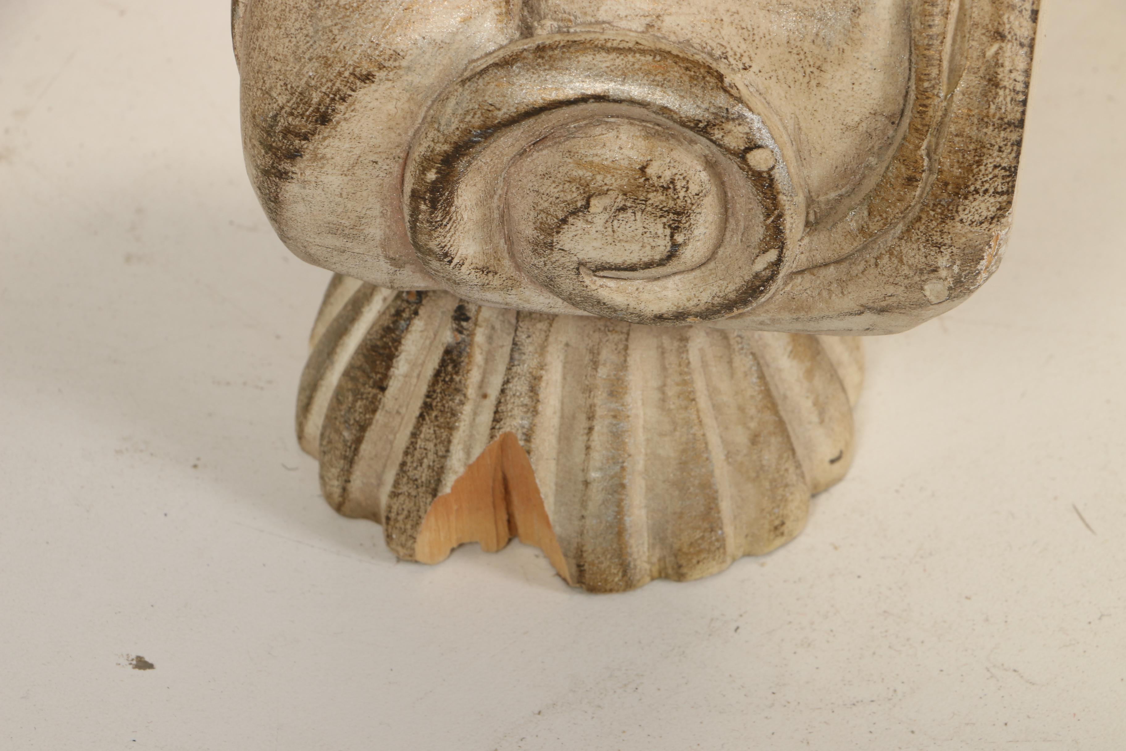 Contemporary French Provincial Style Cream-Painted King Size Bed Frame