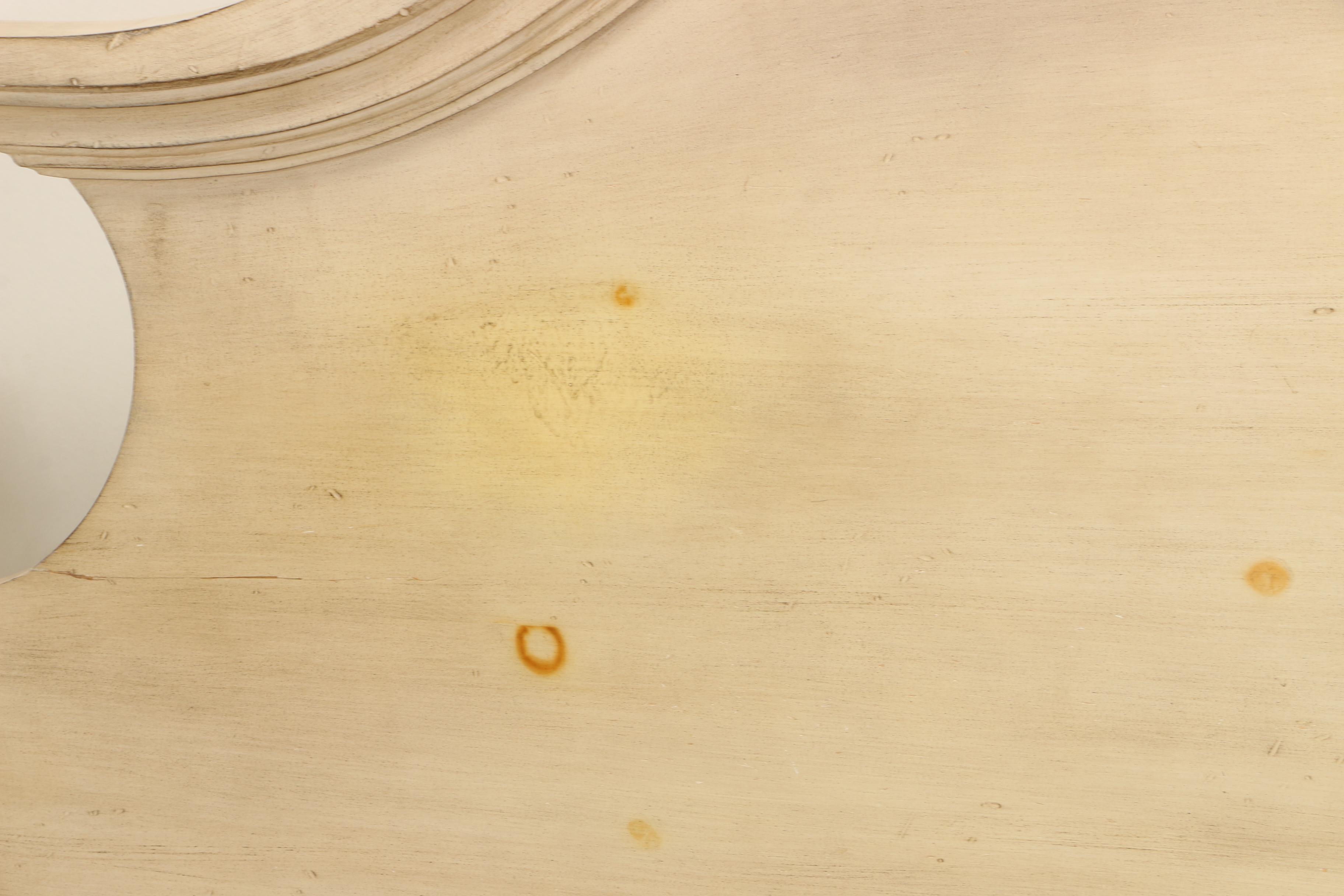 Contemporary French Provincial Style Cream-Painted King Size Bed Frame