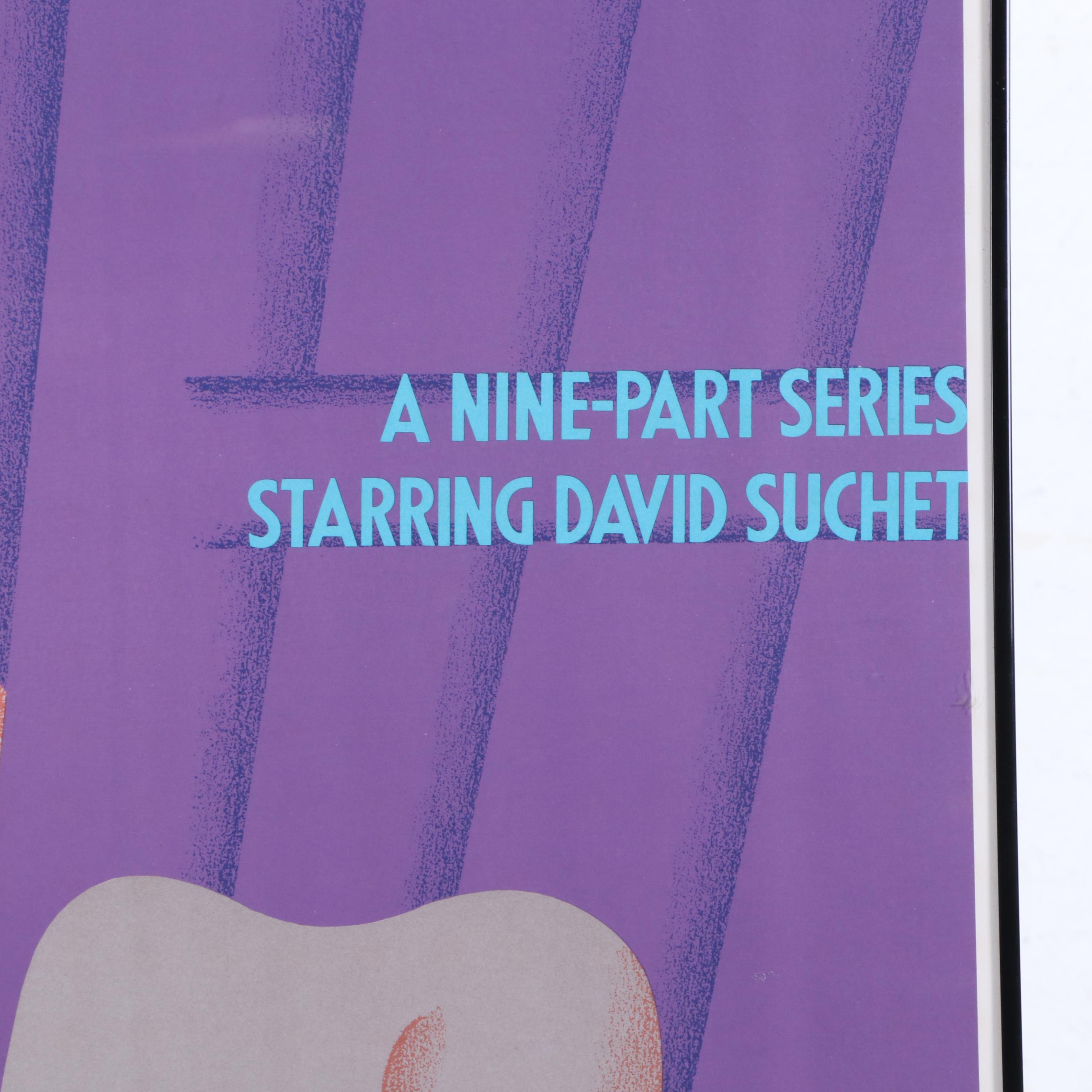 1990 PBS Mystery! "Agatha Christie's Poirot" Advertisement Poster