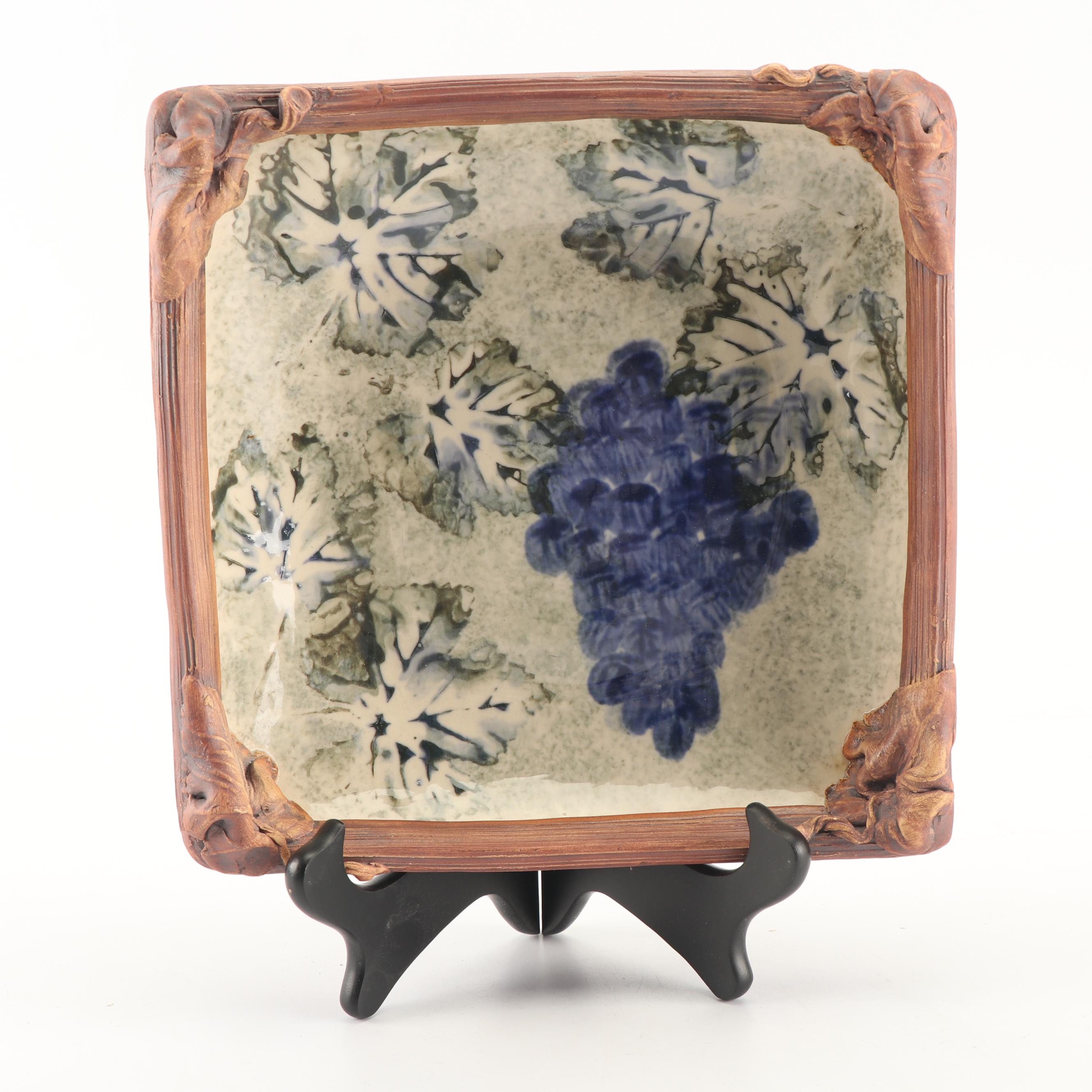 Terrafirma Art Pottery Bowl with Stand