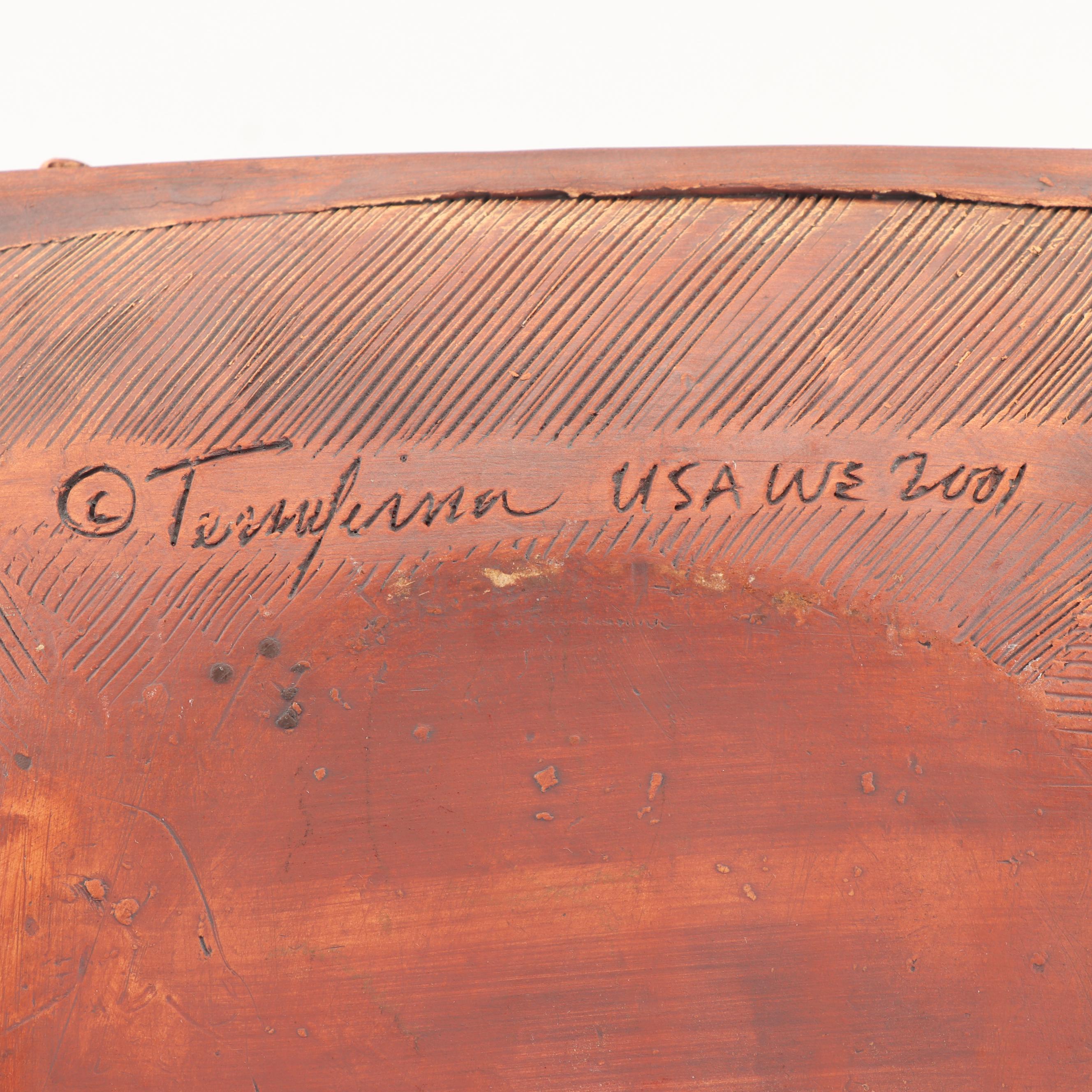 Terrafirma Art Pottery Bowl with Stand