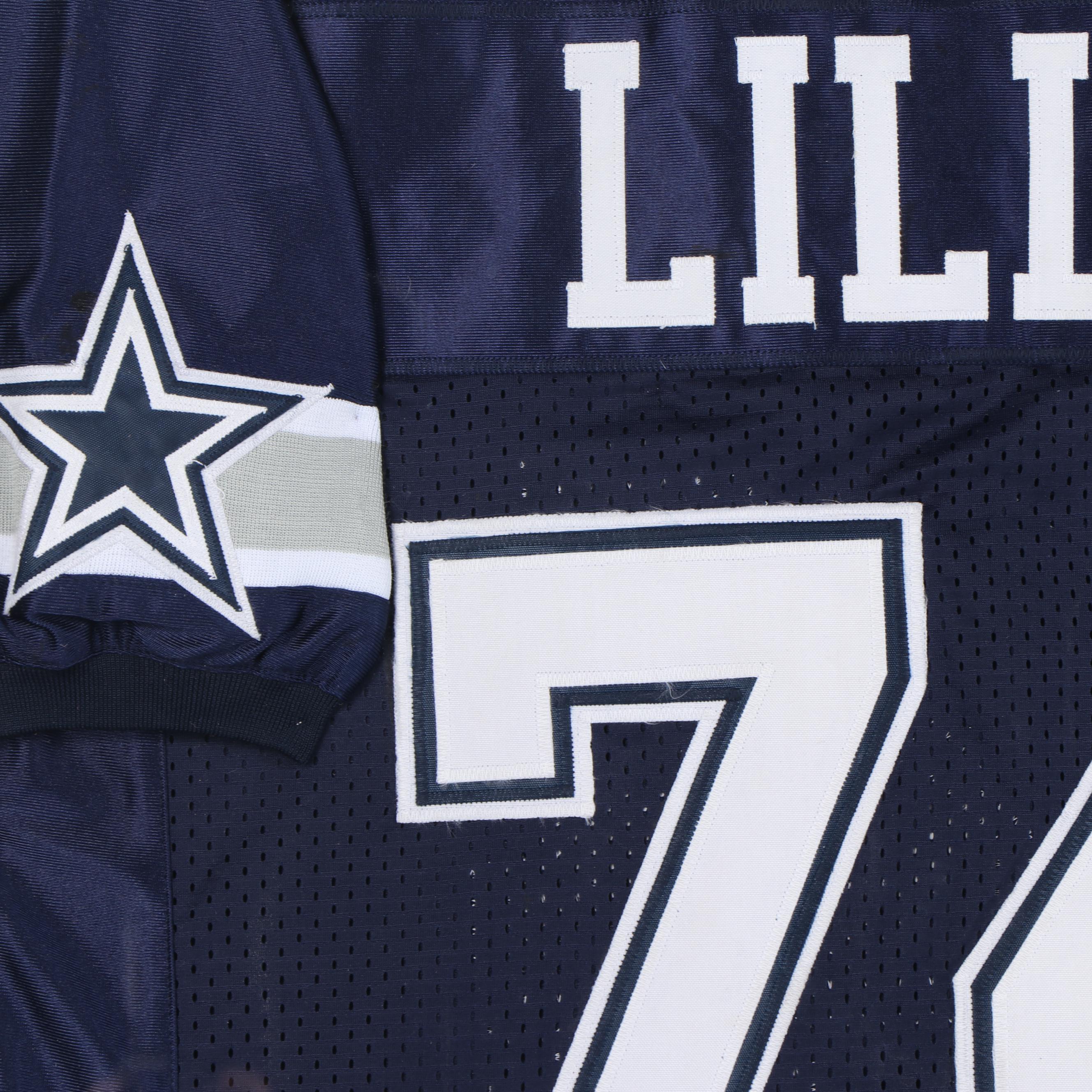 Framed Autographed Bob Lilly Replica Jersey - JSA COA