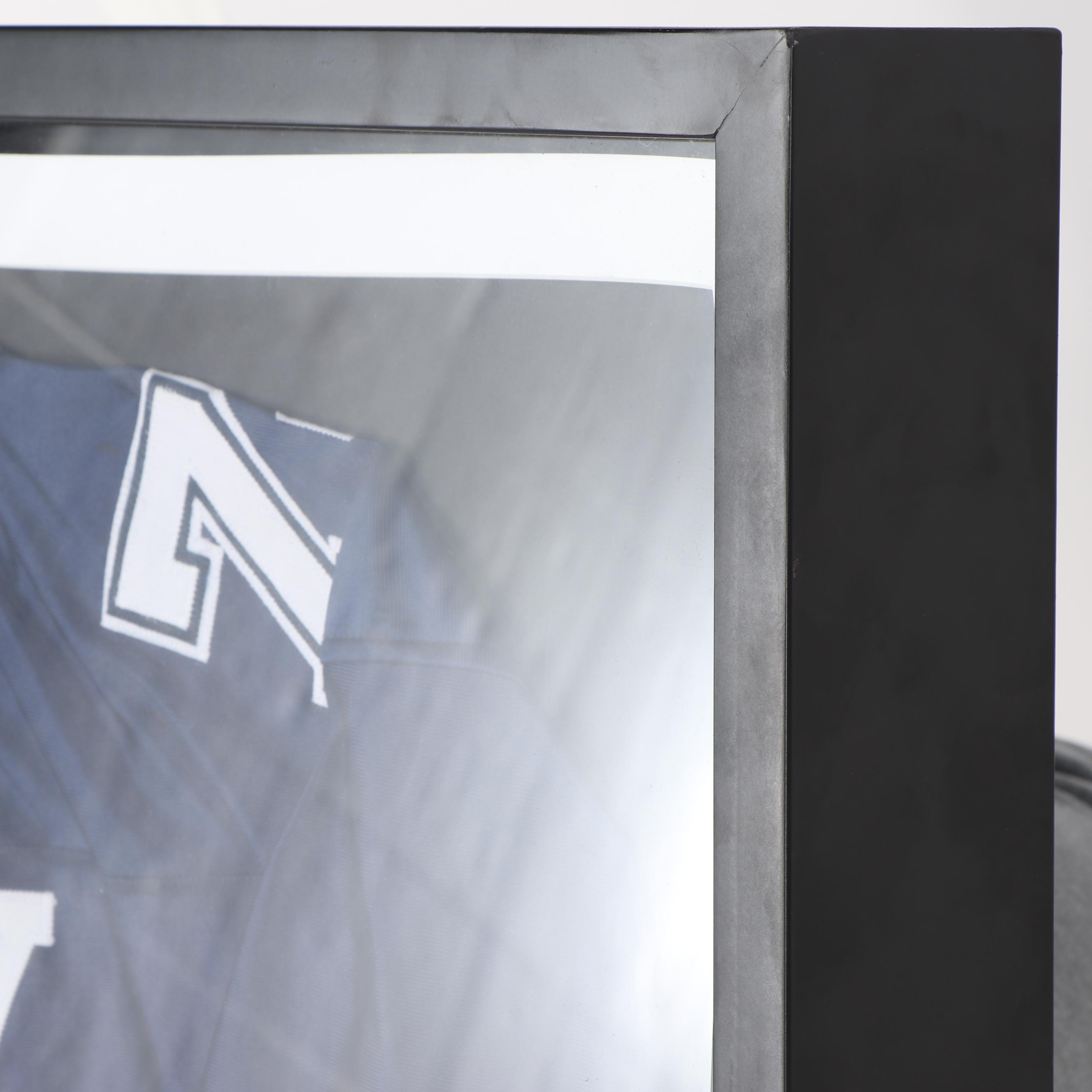 Framed Autographed Bob Lilly Replica Jersey - JSA COA