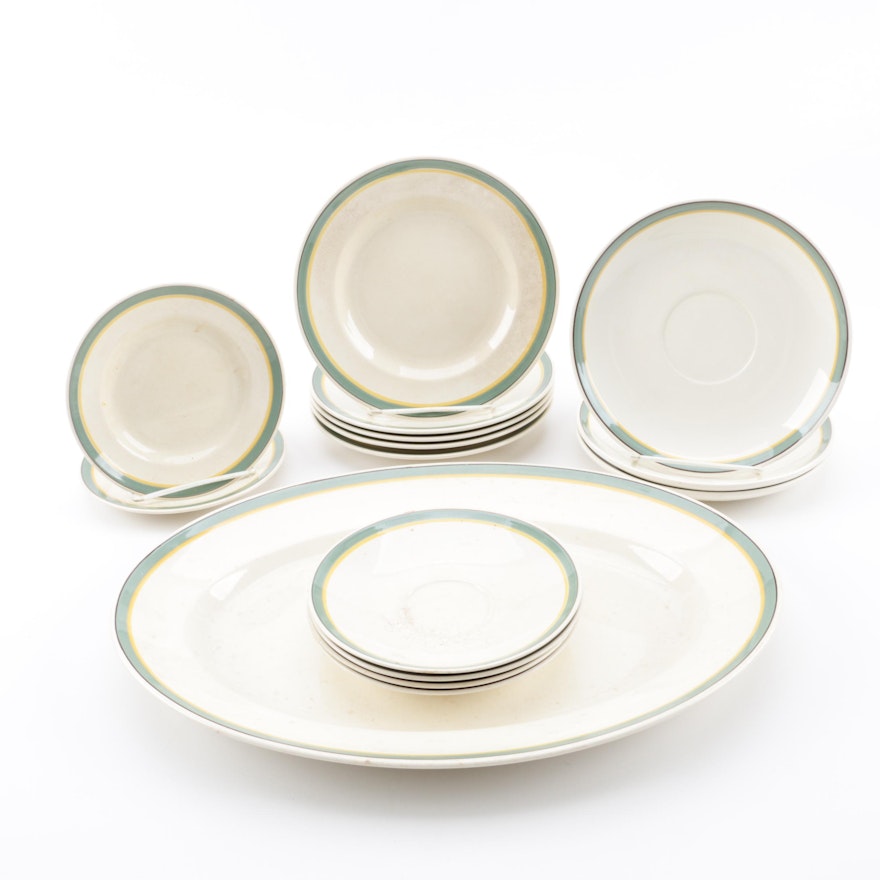 Royal Copenhagen Aluminia "Valdemar" Earthenware Dinnerware, 1934