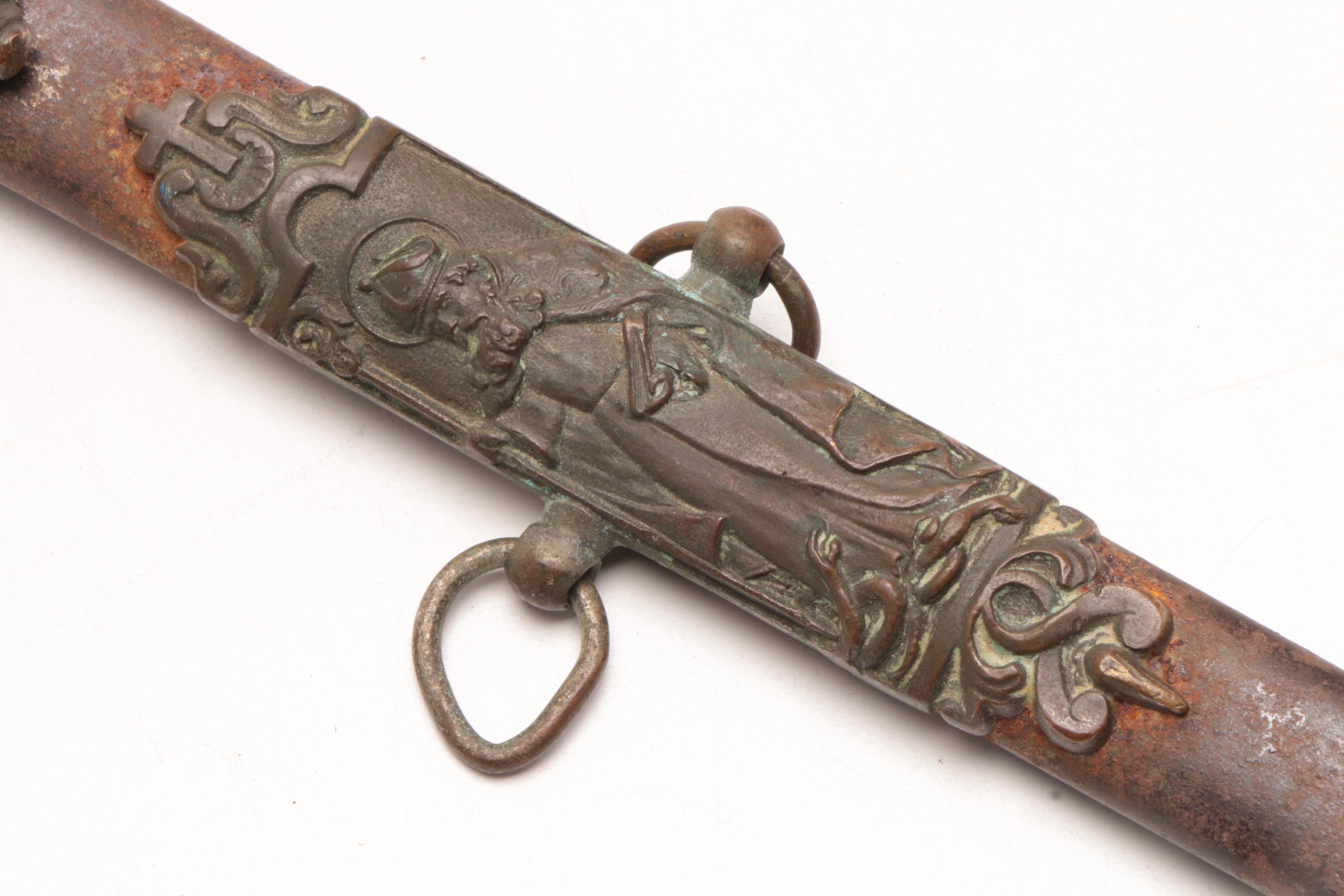 Late 19th Century Knights of Columbus Fraternal Sword by Benziger Bros.