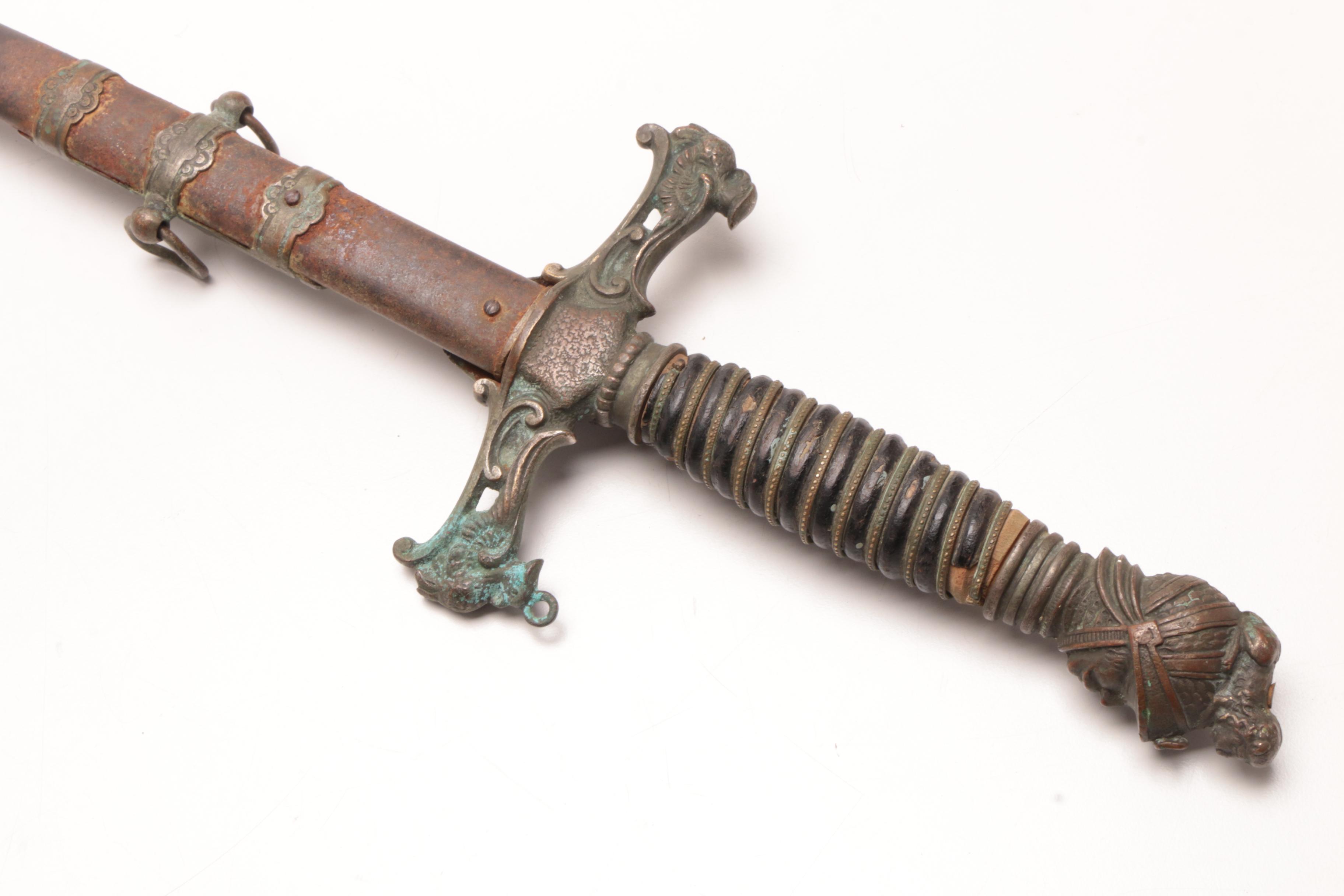 Late 19th Century Knights of Columbus Fraternal Sword by Benziger Bros.