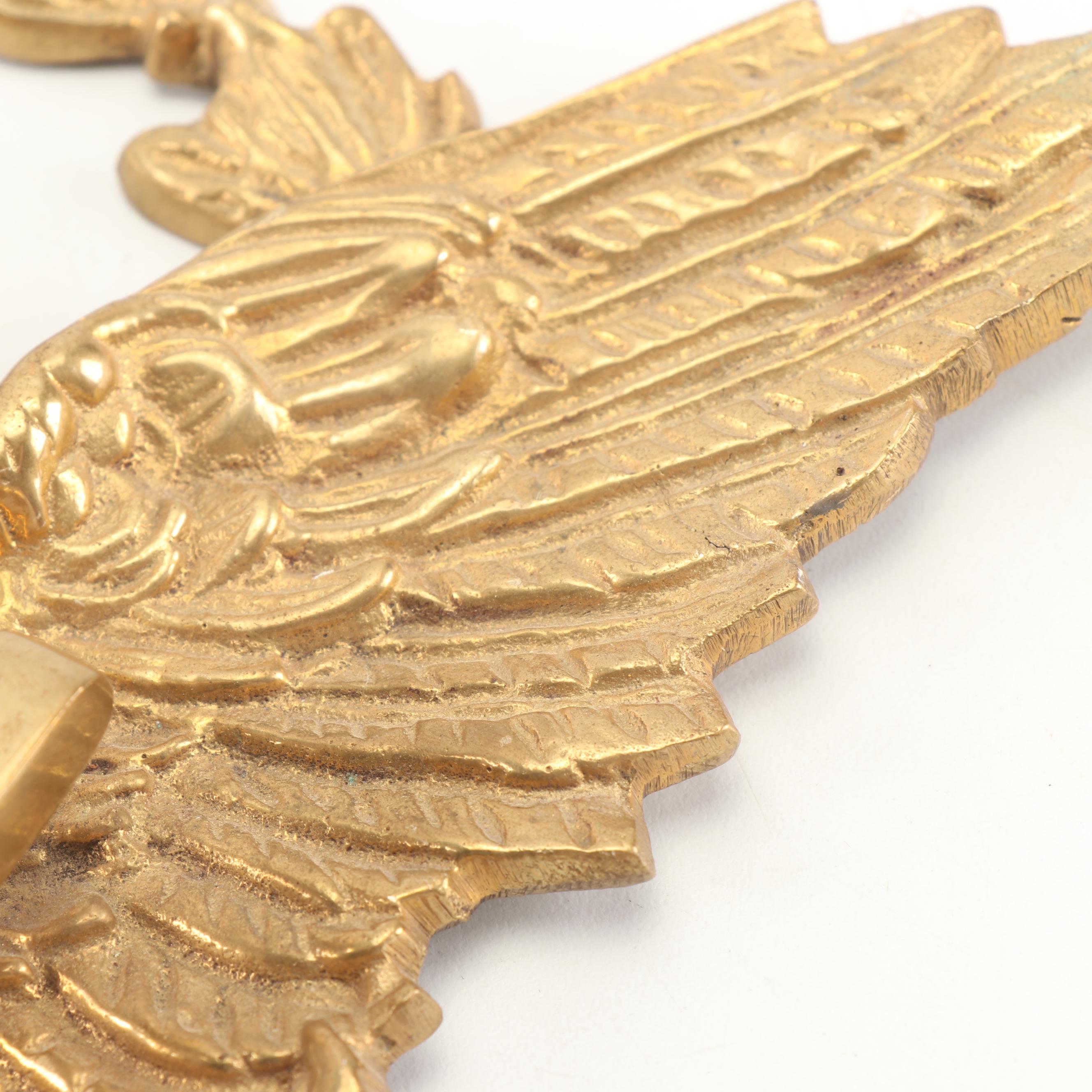 Brass Eagle and Wreath Door Knocker