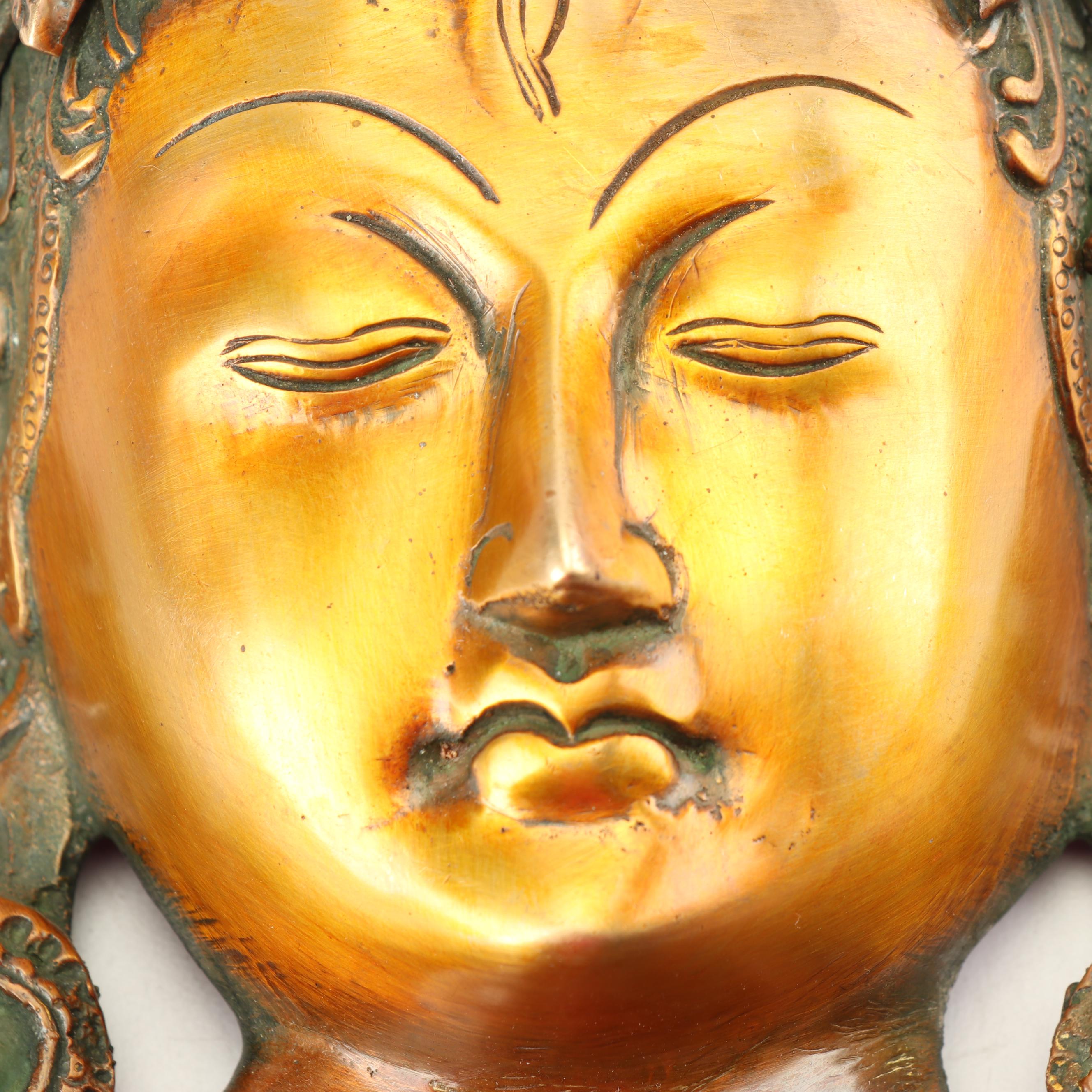 Cast Metal Tārā Buddha Wall Hanging