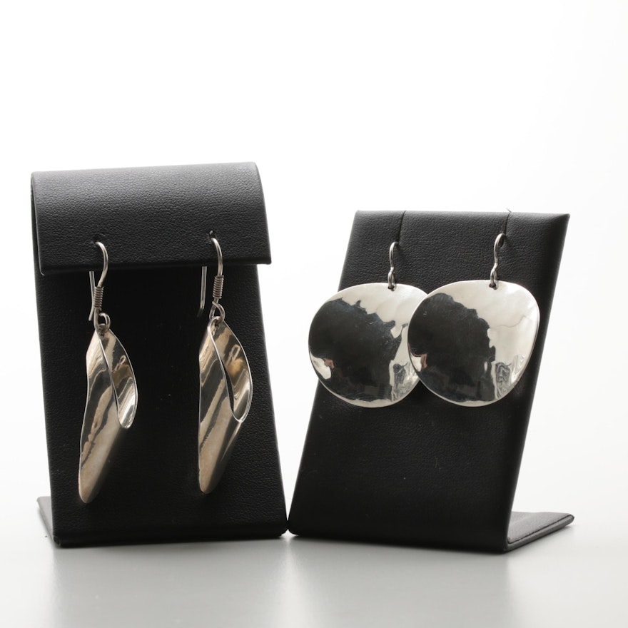 Mexican Sterling Silver Earrings Featuring Dominique Dinouart