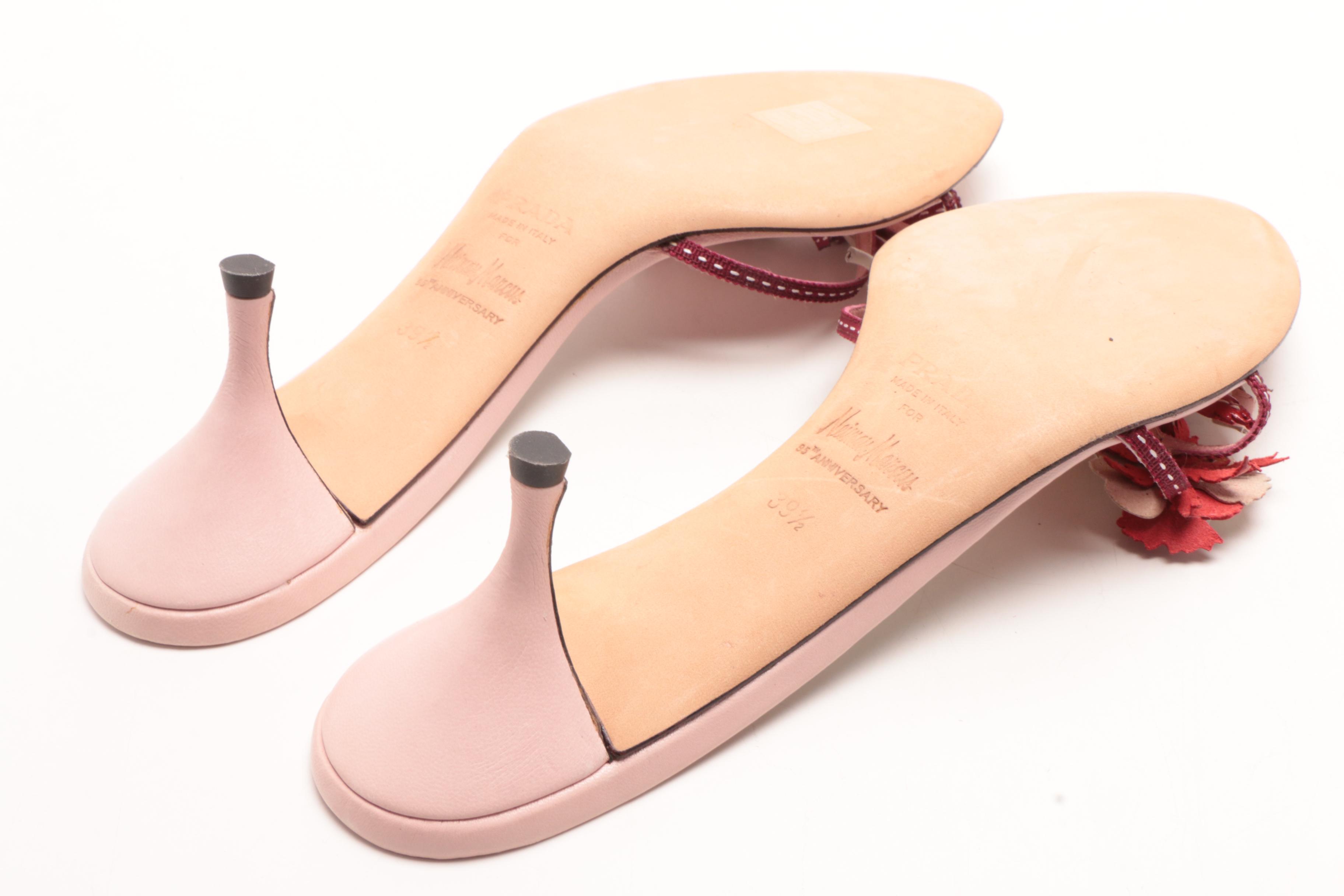 Dolce & Gabbana Sandals and Prada Kitten Heeled Slides