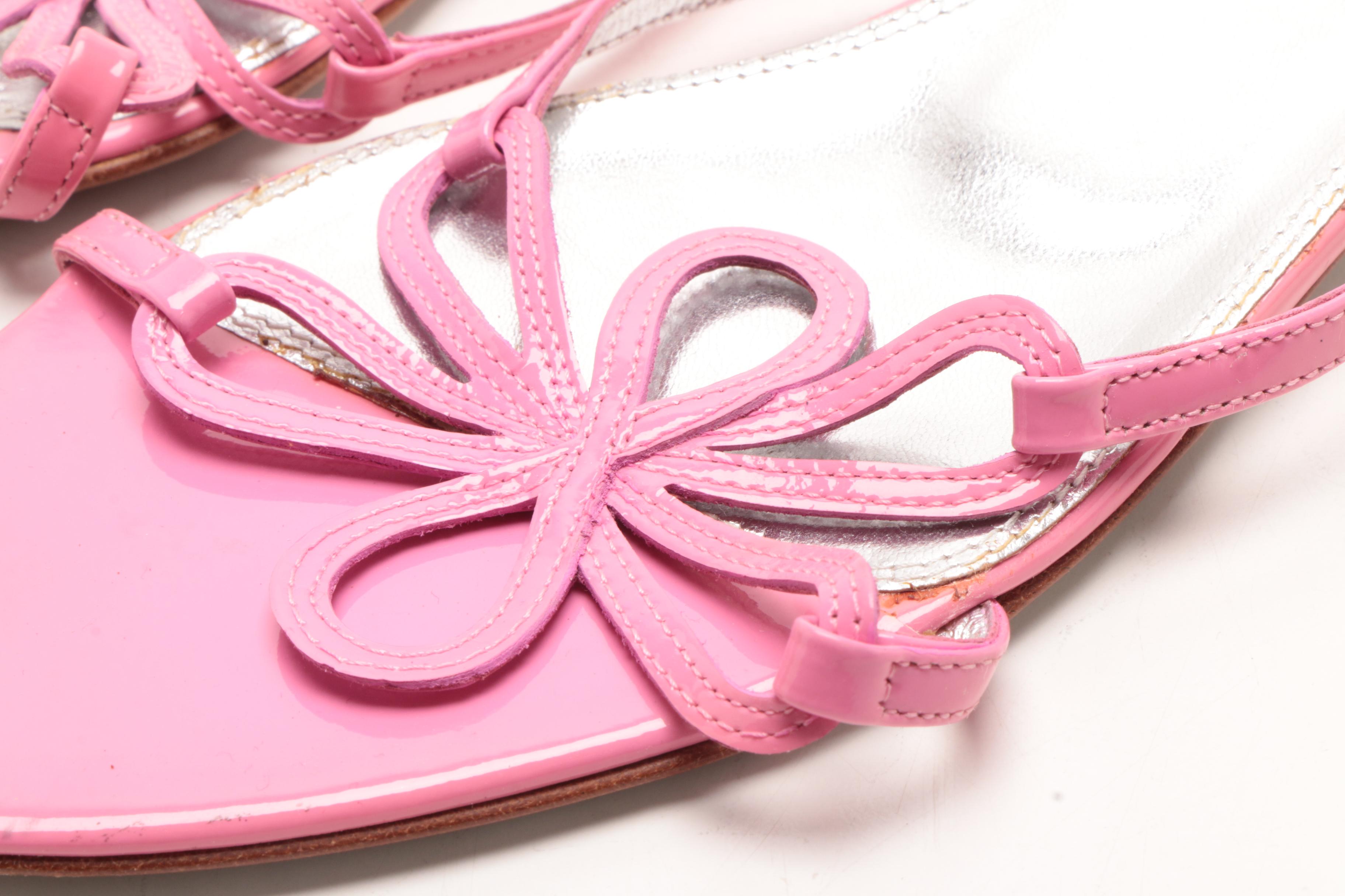 Dolce & Gabbana Sandals and Prada Kitten Heeled Slides