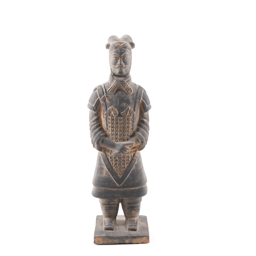 Chinese Tang Style Terracotta Warrior Figurine