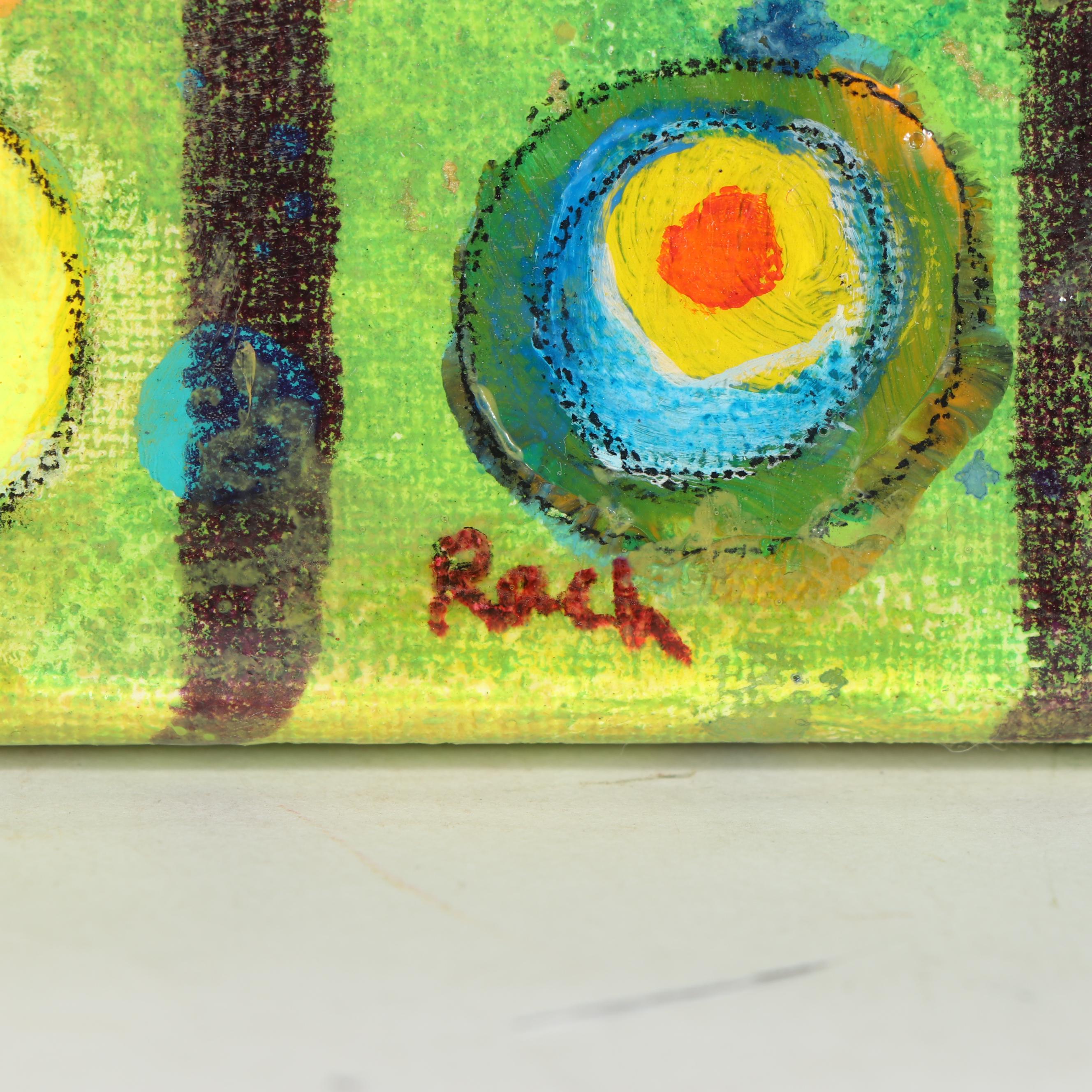 Rach Contemporary Geometric Acrylic Painting