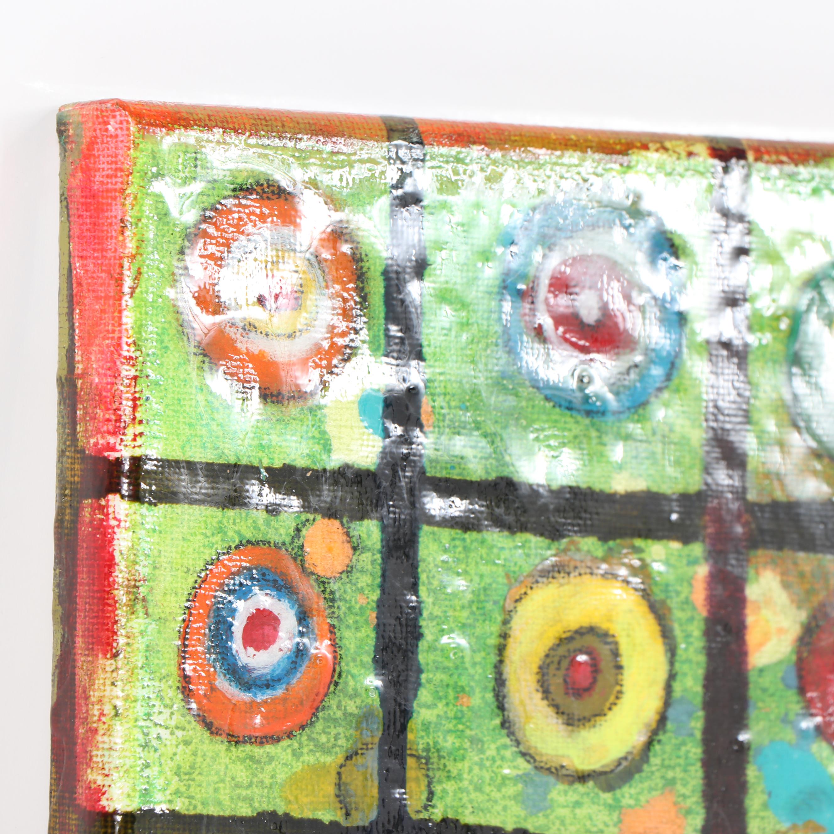 Rach Contemporary Geometric Acrylic Painting