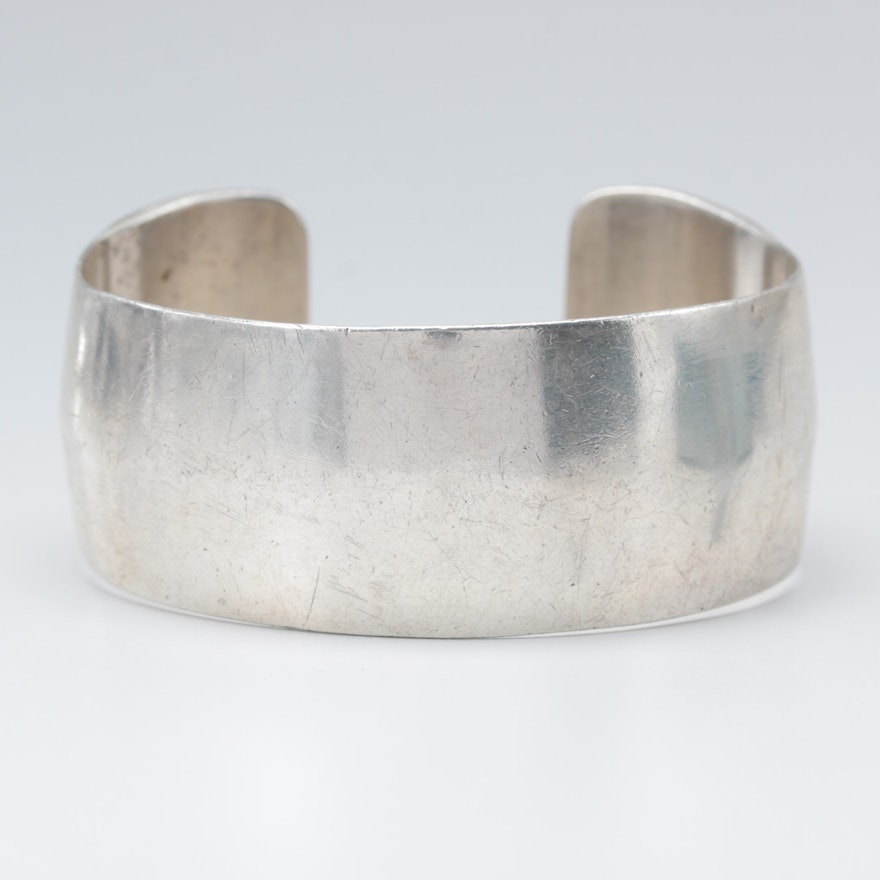 Taxco Sterling Silver Cuff Bracelet