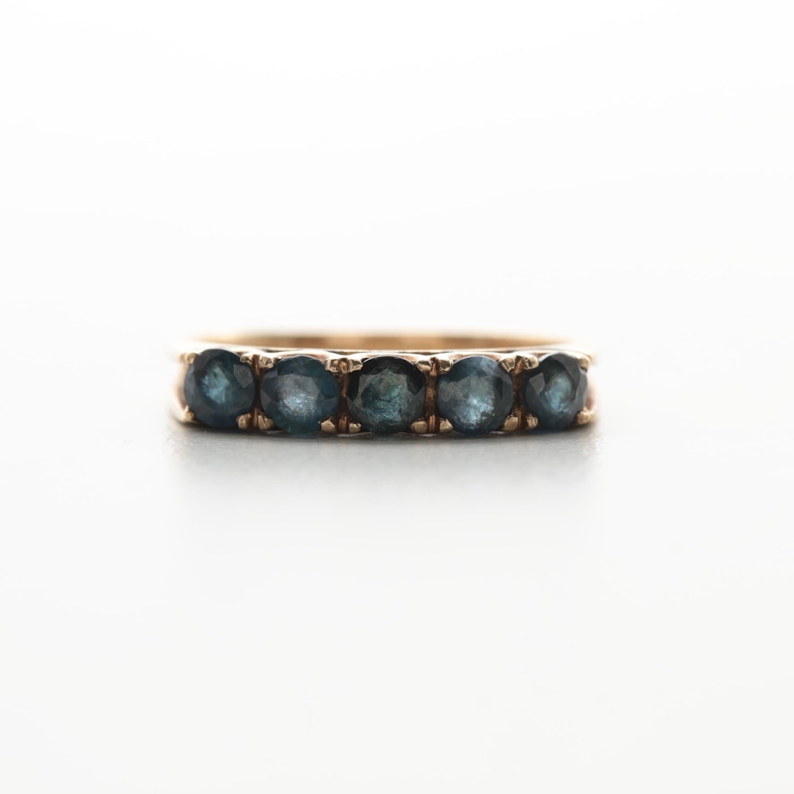 10K Yellow Gold Sapphire Ring