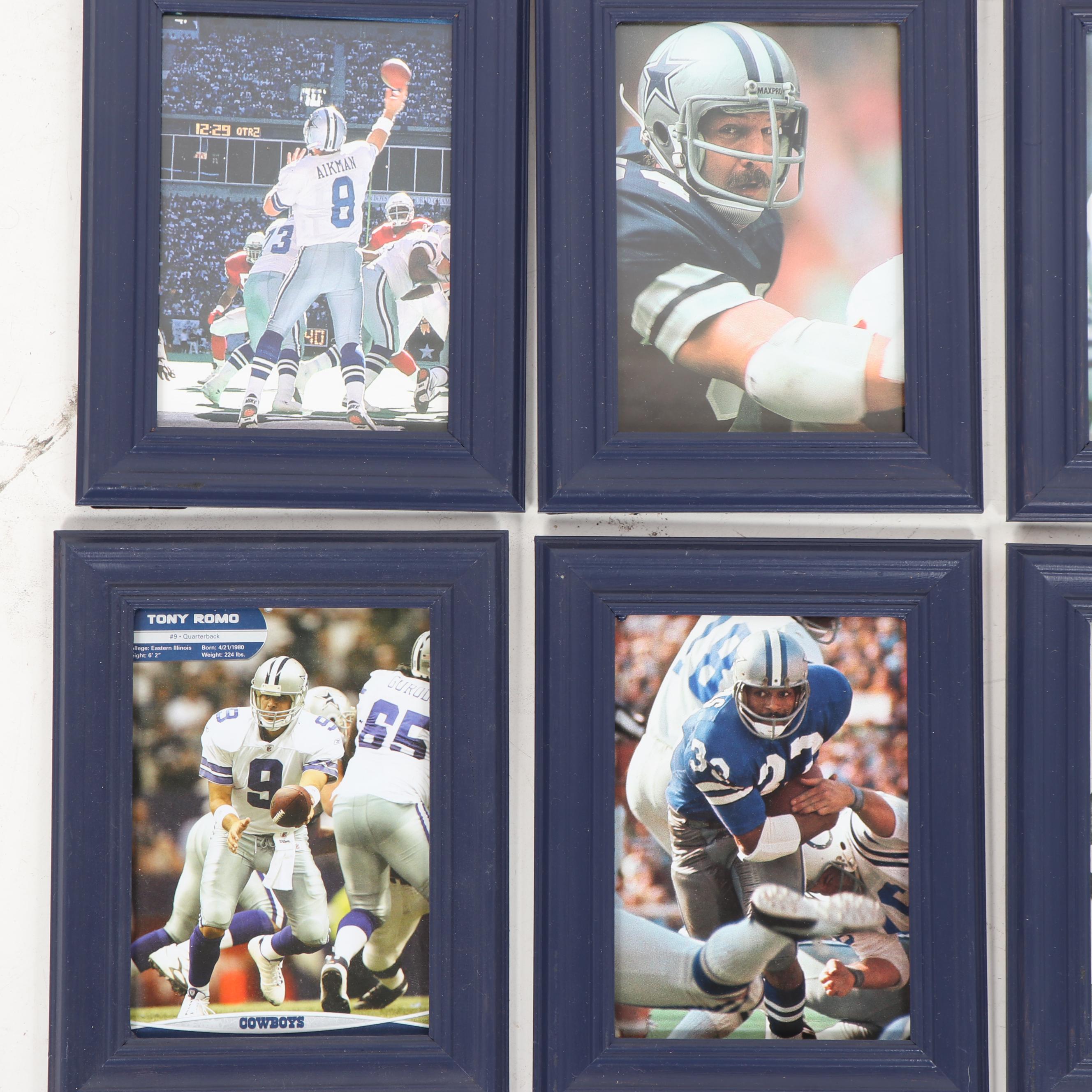 Framed Dallas Cowboys Cheerleaders and Players Photographs