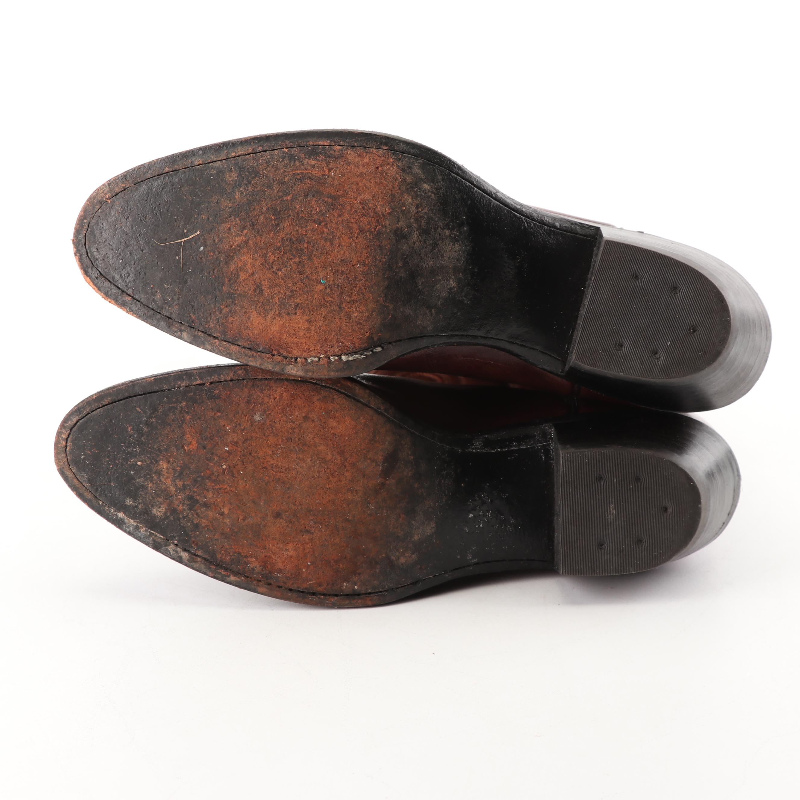 Women's Tony Lama of El Paso, Texas Brown Leather Western Boots