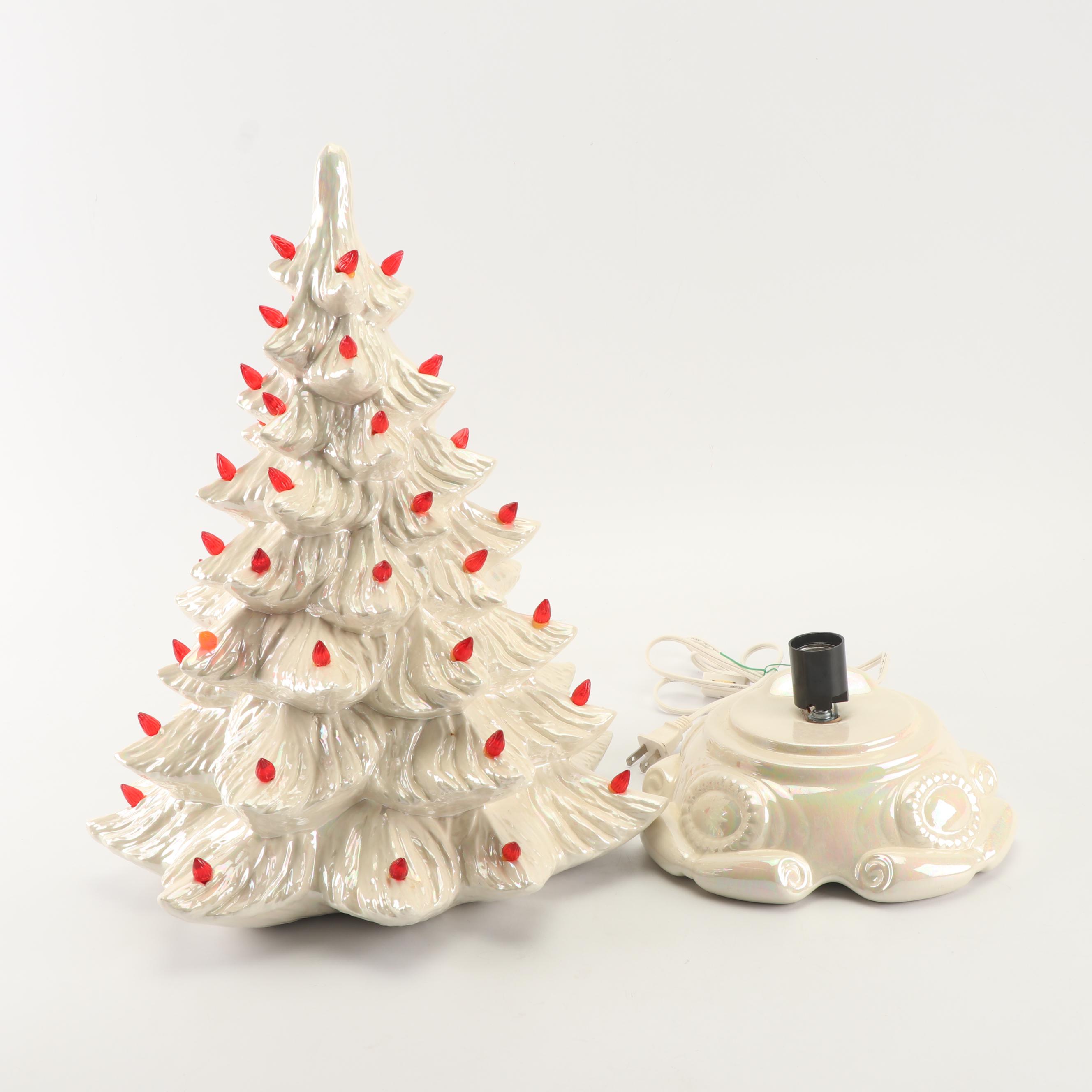 Ceramic Christmas Tree Light