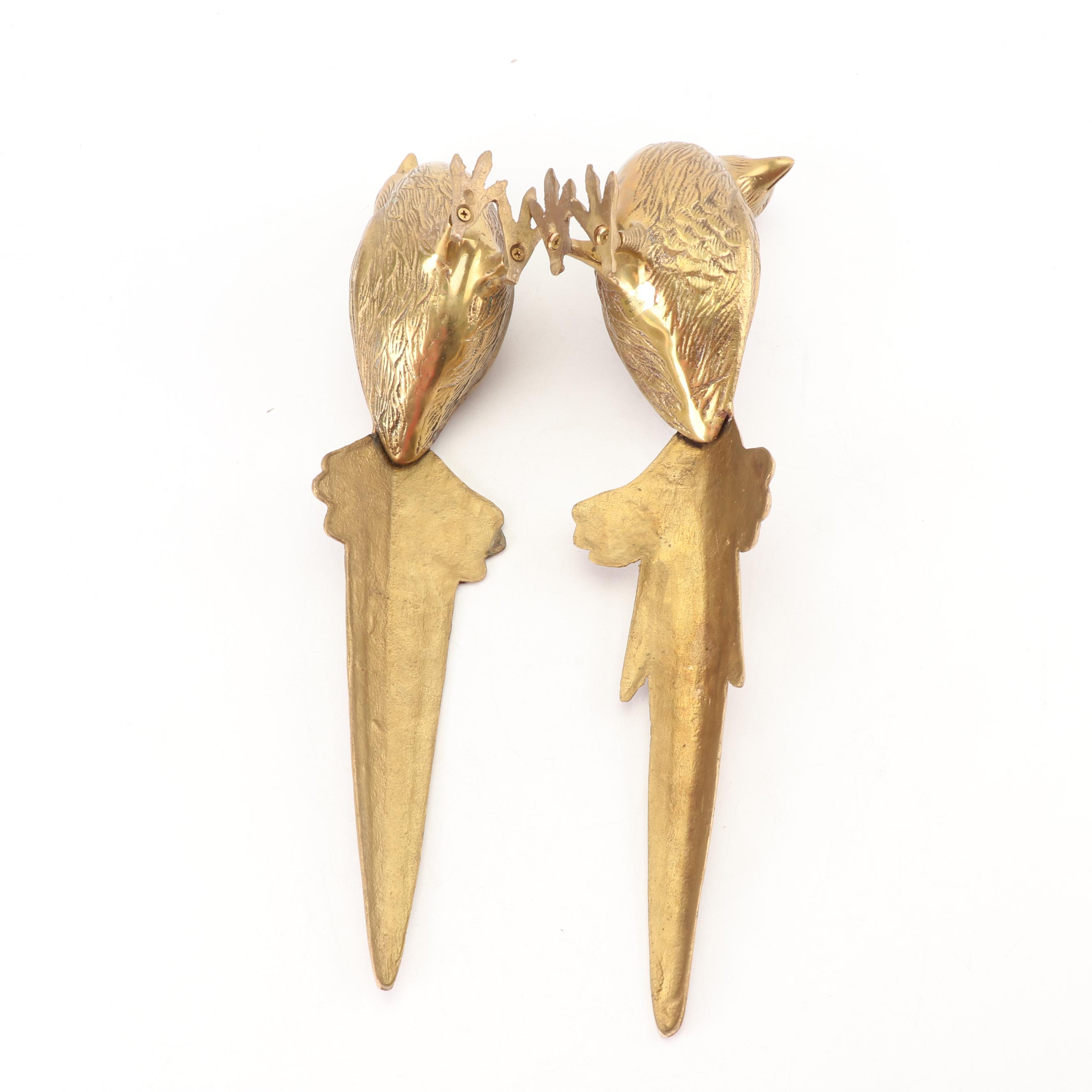 Brass Pheasant Figurines