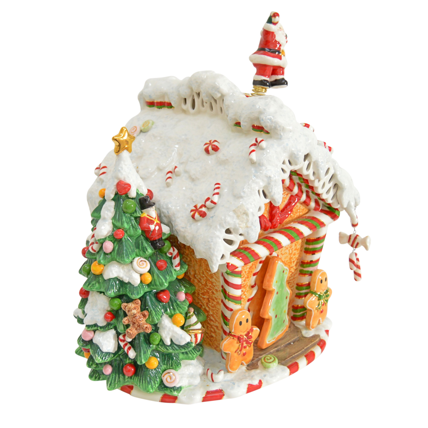 Waterford Holiday Heirloom Gingerbread House Cookie Jar