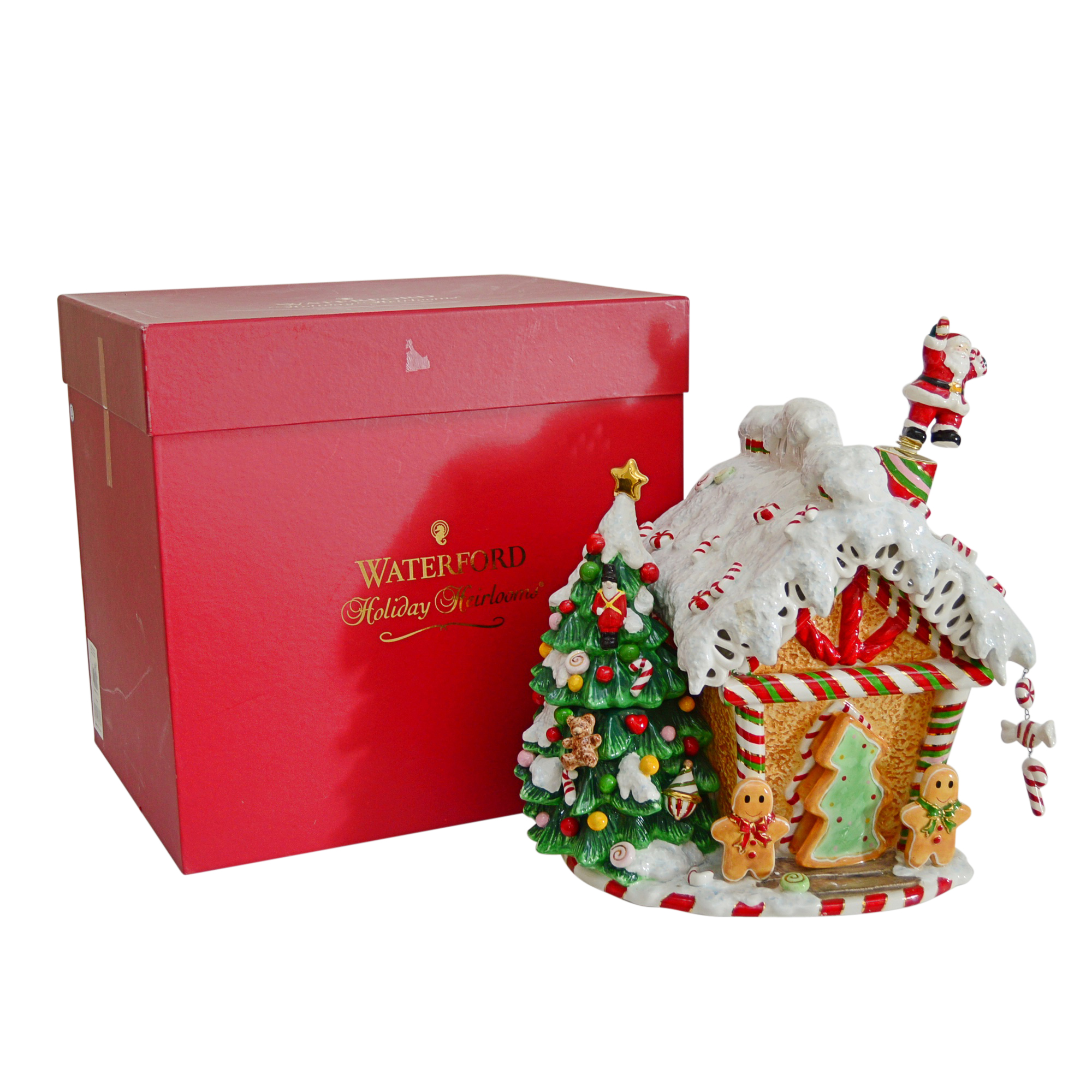 Waterford Holiday Heirloom Gingerbread House Cookie Jar