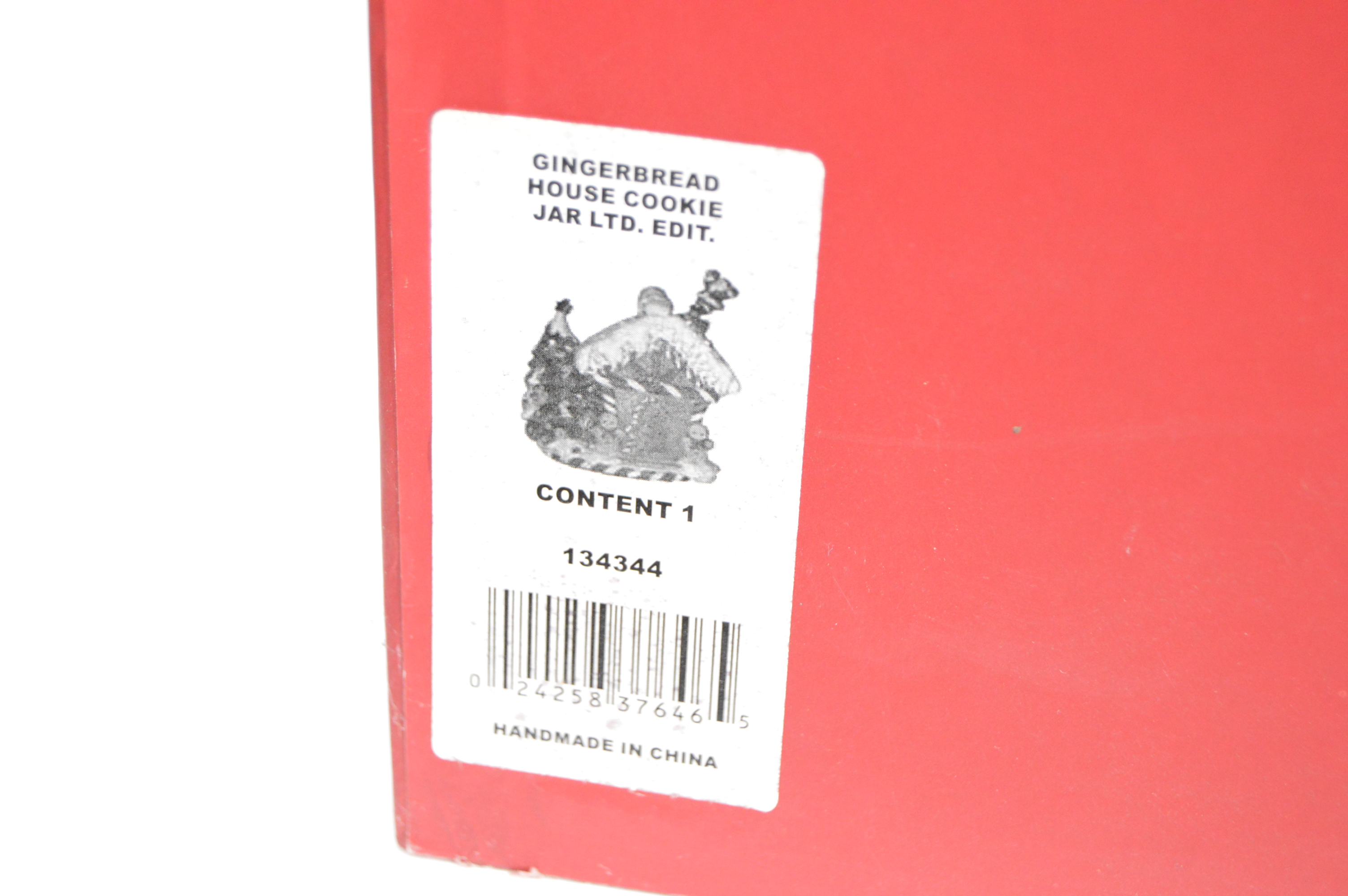 Waterford Holiday Heirloom Gingerbread House Cookie Jar